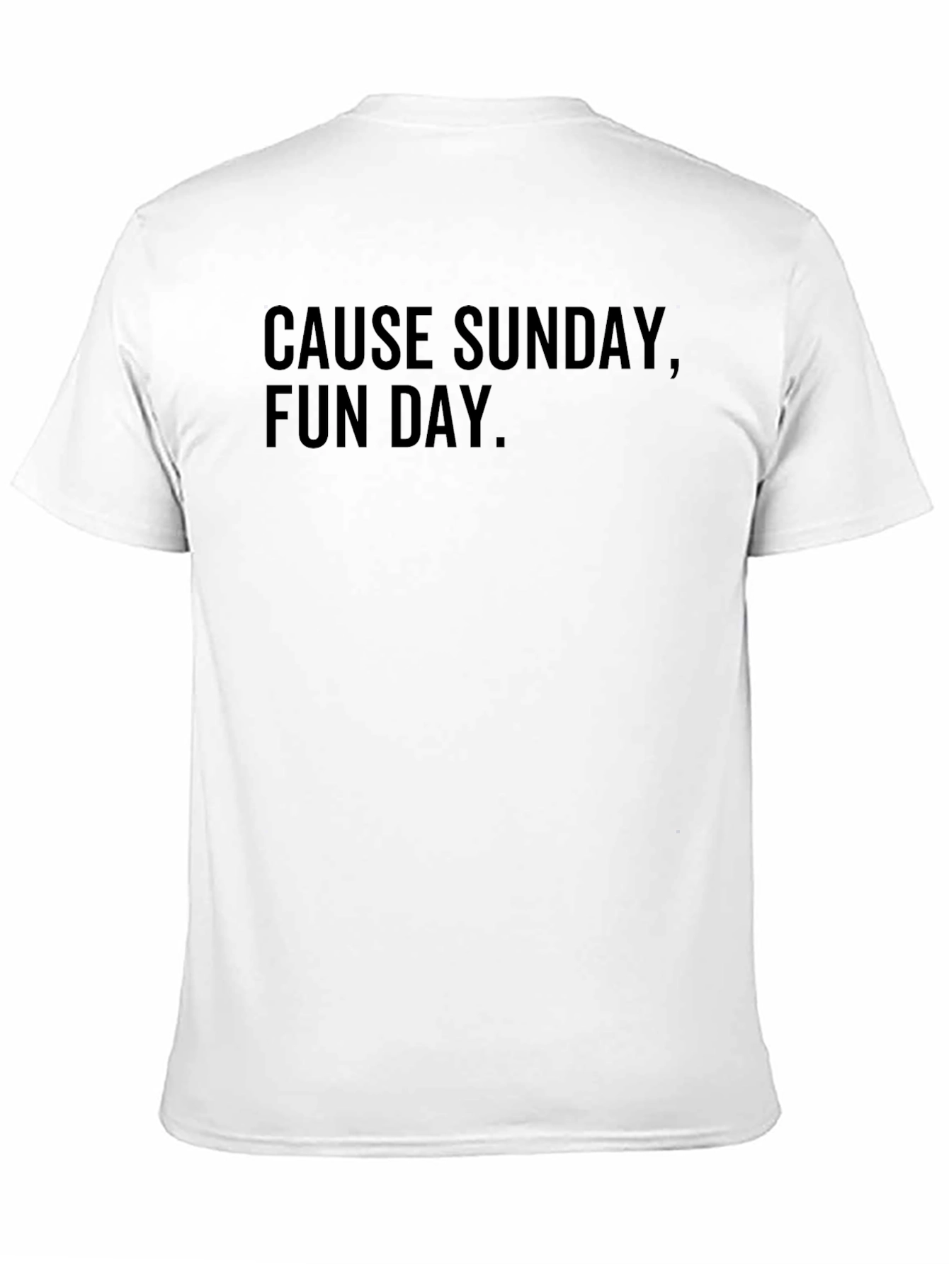 Cause Sunday Fun Day. Black Graphic T-Shirt