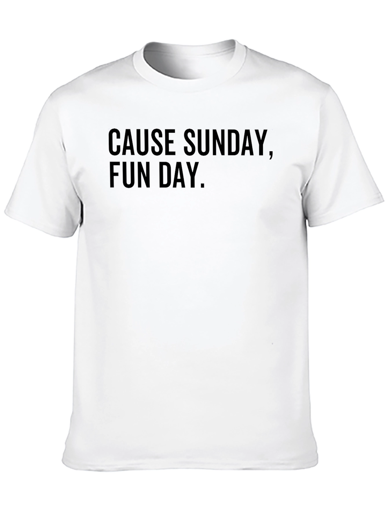 Cause Sunday Fun Day. Black Graphic T-Shirt
