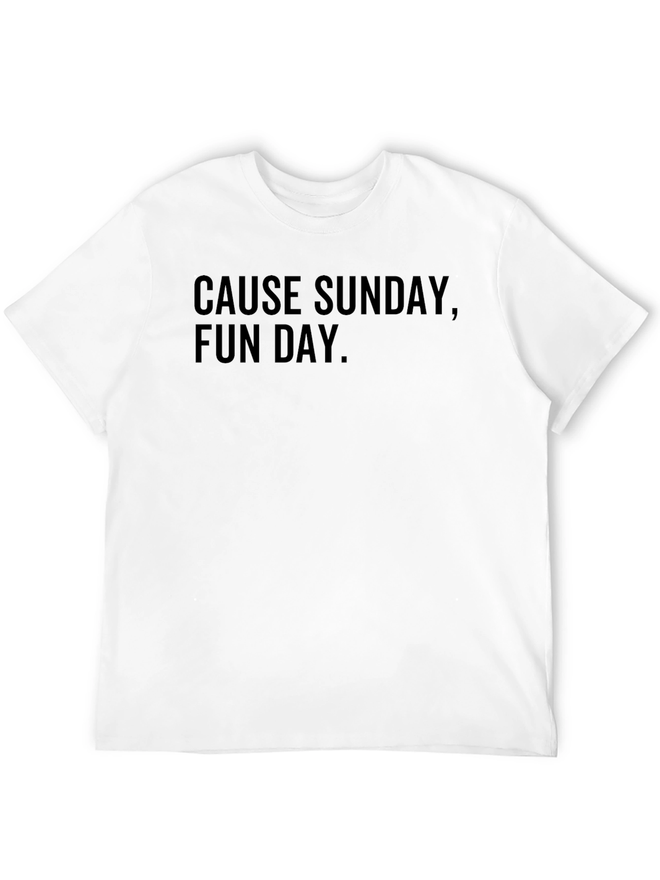 Cause Sunday Fun Day. Black Graphic T-Shirt