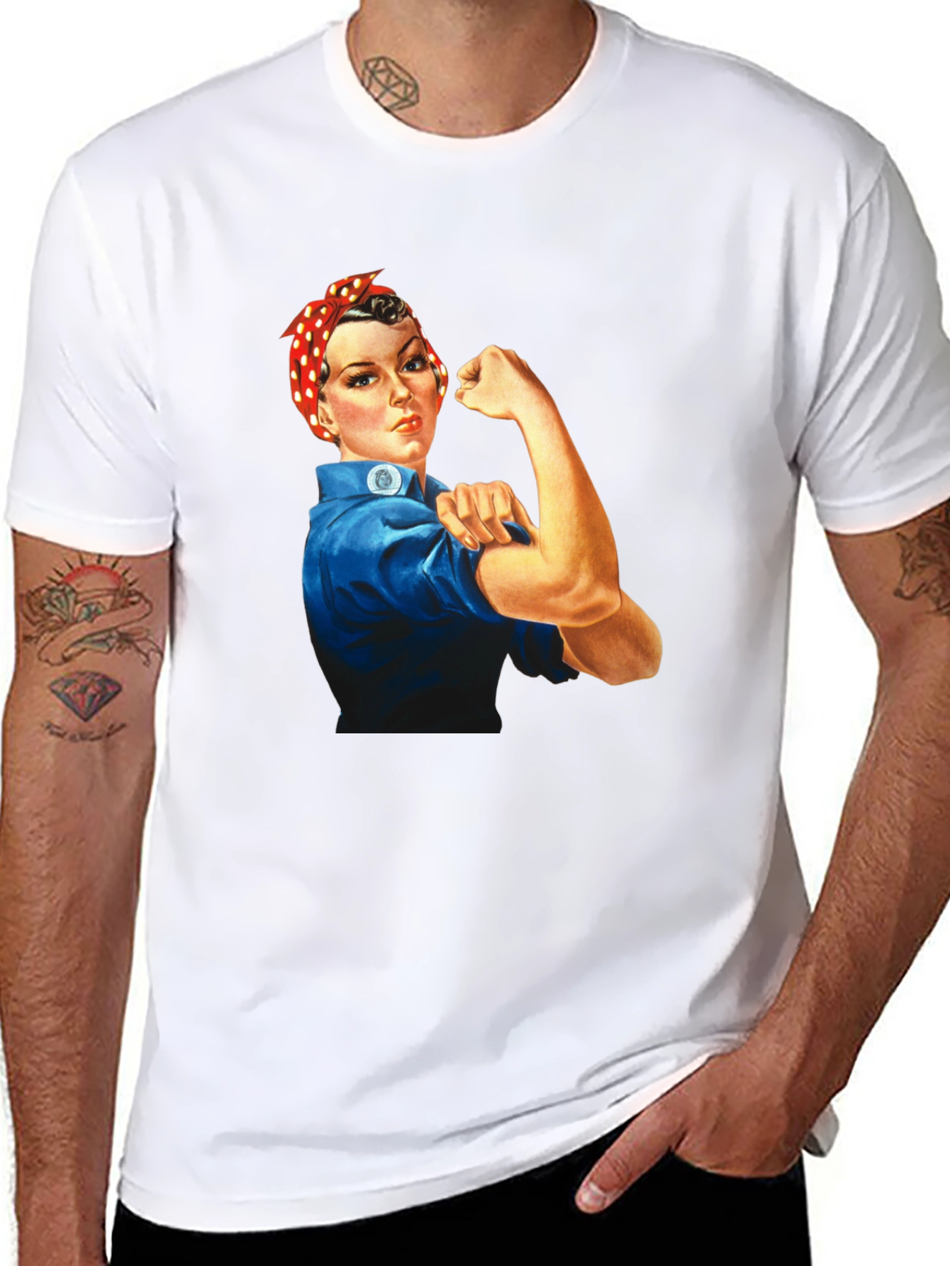 Rosie the Riveter Graphic T-Shirt