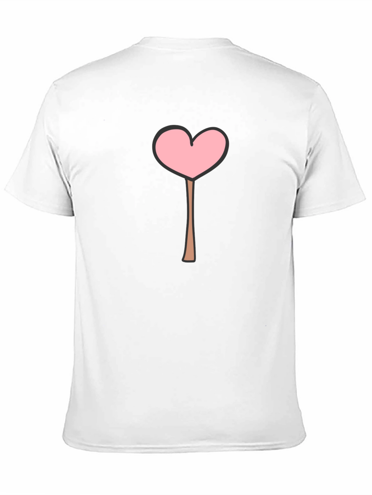 Heart Lollipop Graphic Tee - Black