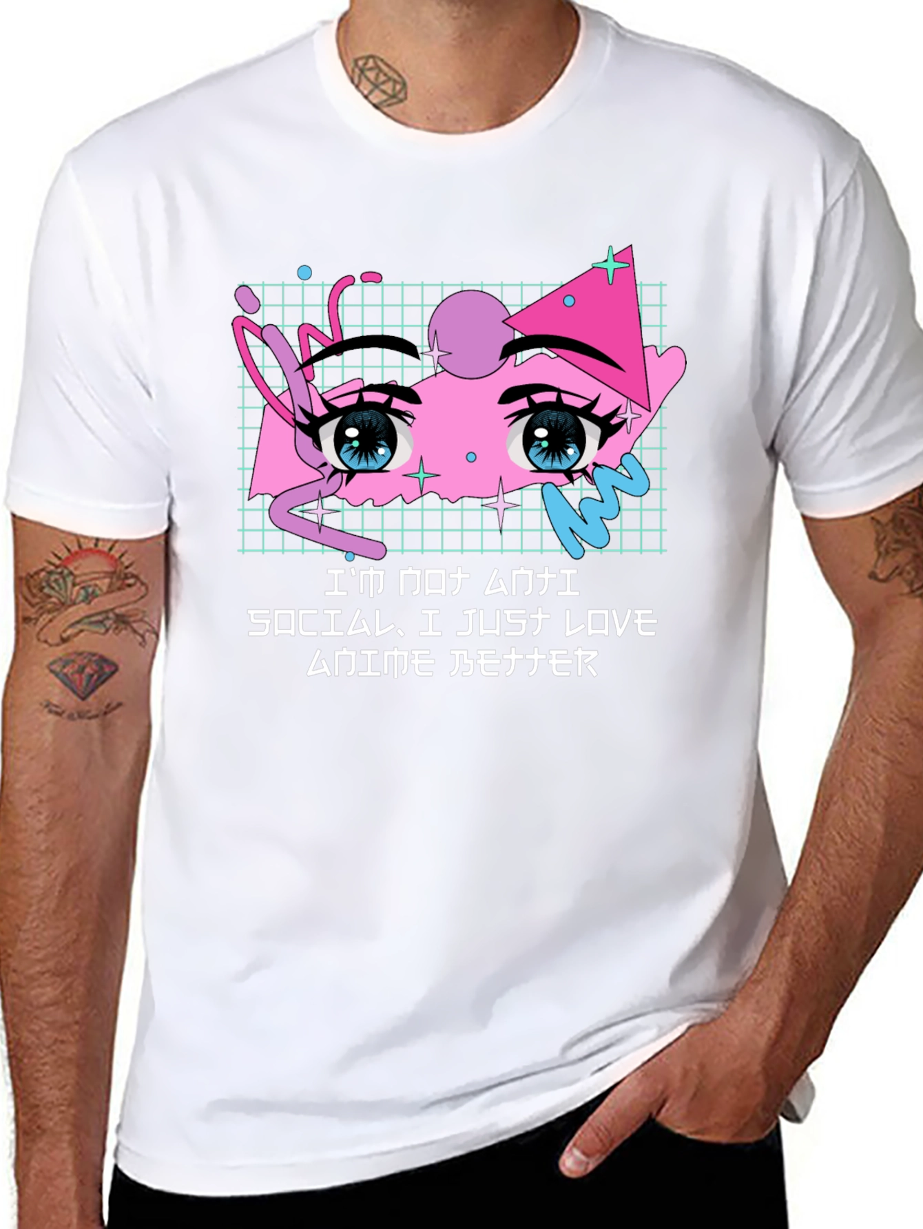 Anime Lover Graphic T-Shirt - Black
