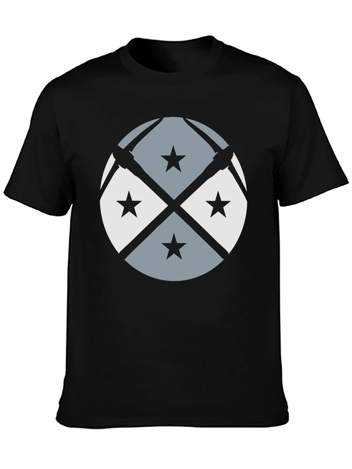 Pickaxe & Stars Graphic Tee - Cool Casual Style
