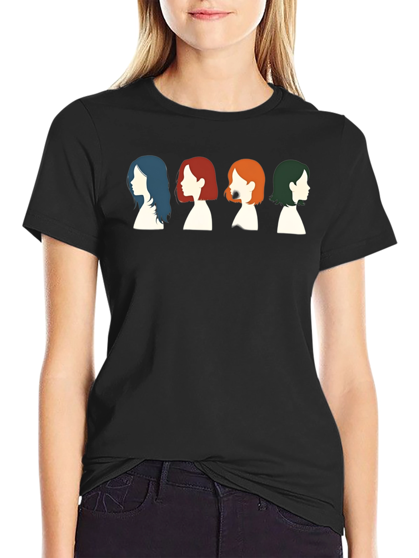 Silhouette Women Tee - Stylish Graphic T-Shirt
