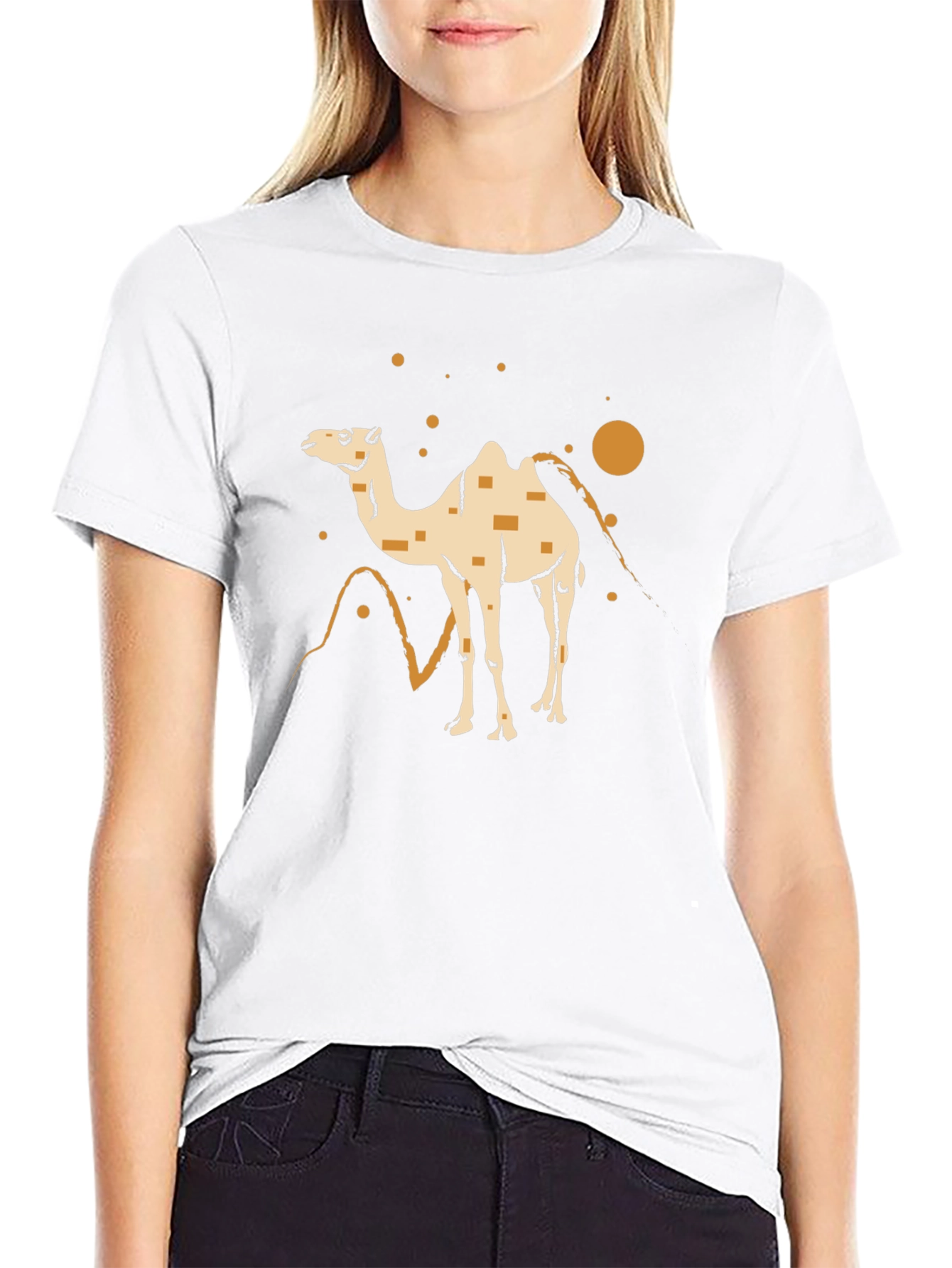 Camel Desert T-Shirt - Stylish Graphic Tee