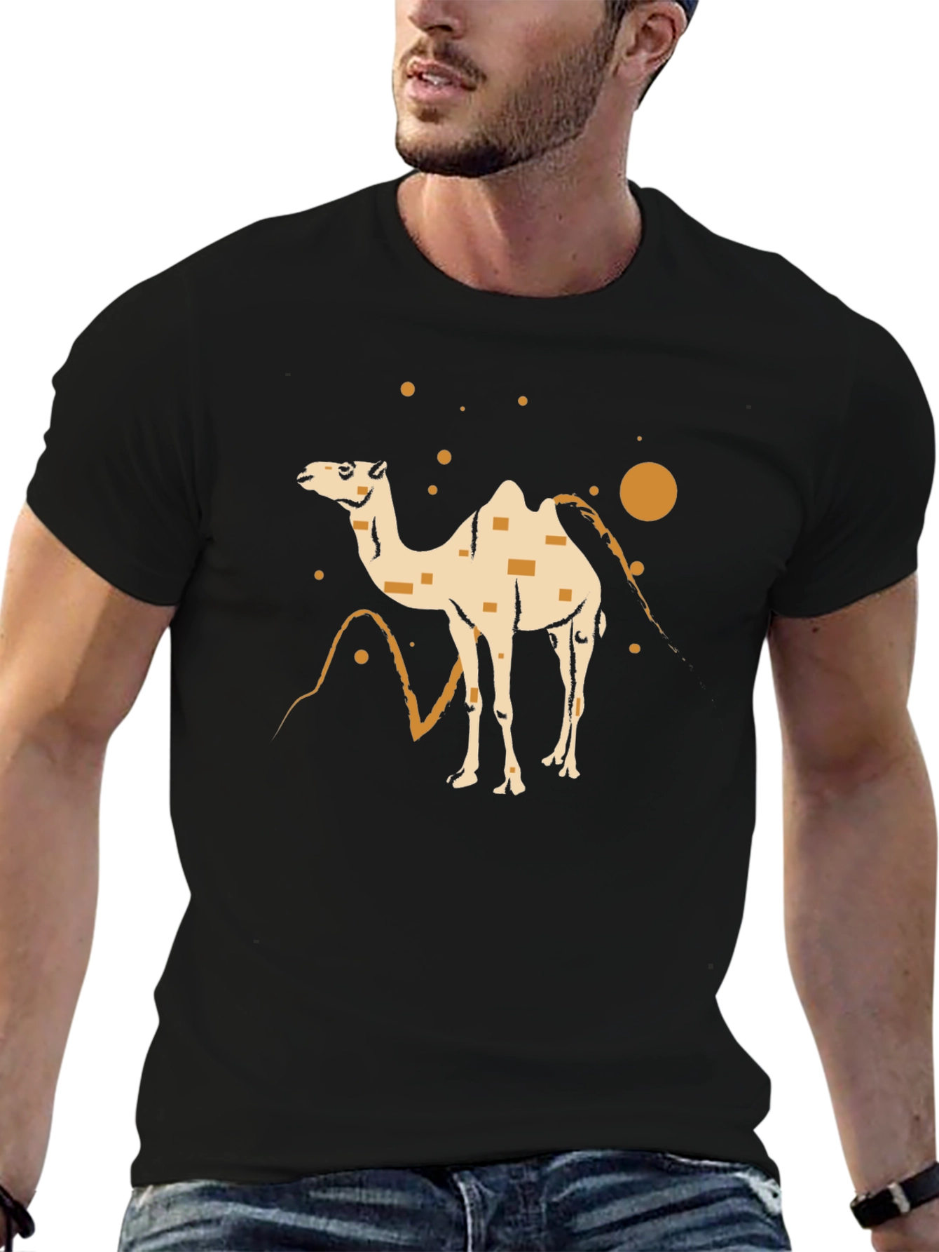Camel Desert T-Shirt - Stylish Graphic Tee
