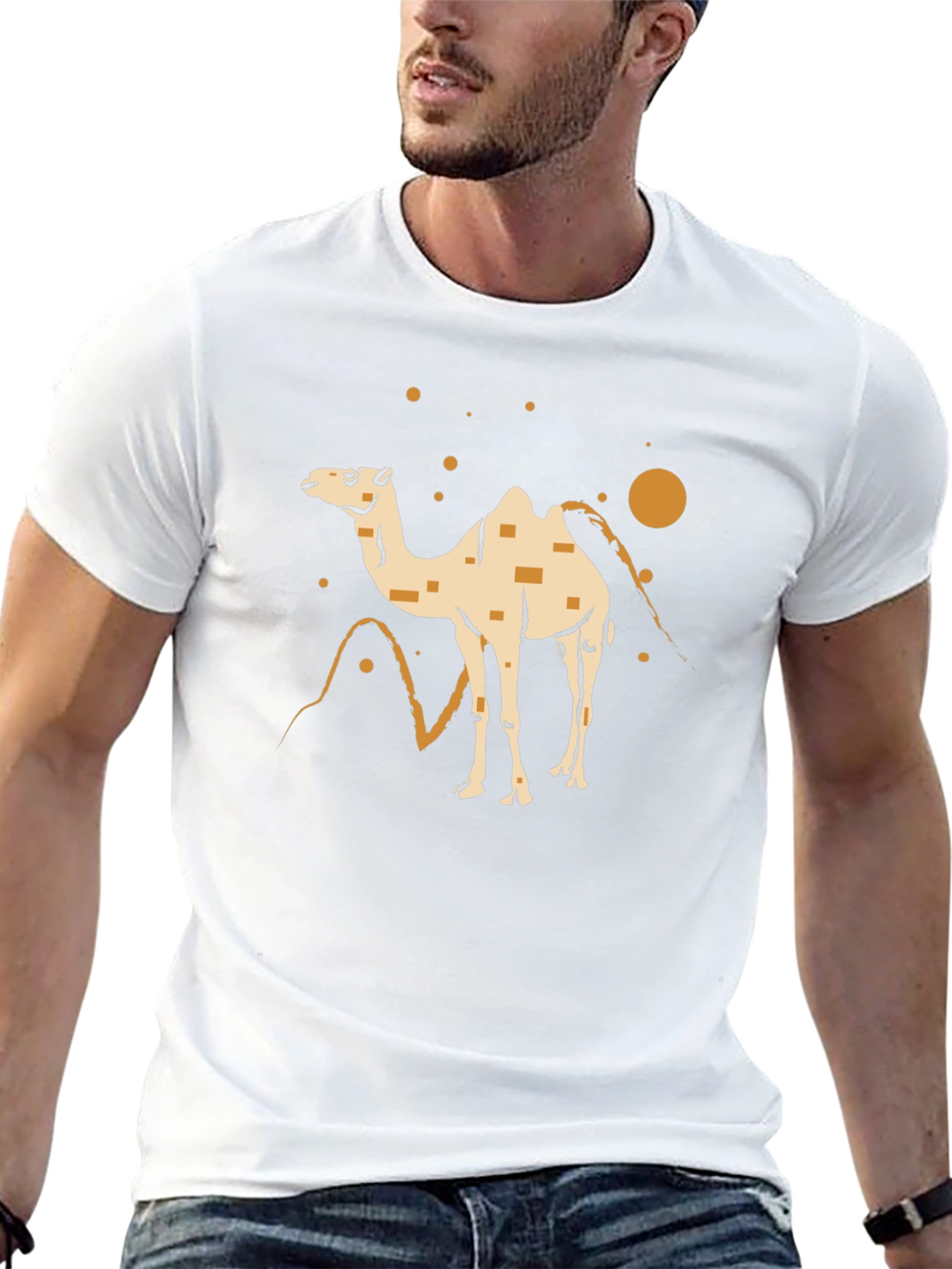 Camel Desert T-Shirt - Stylish Graphic Tee
