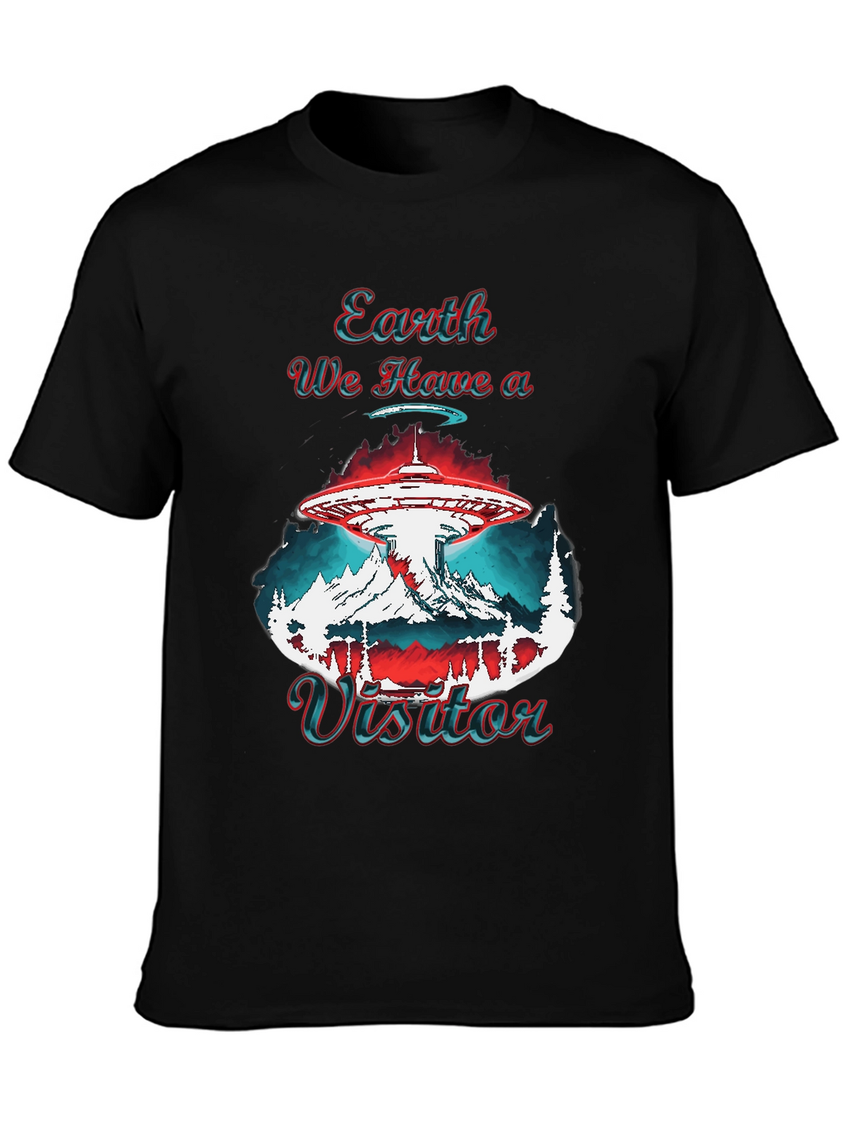 Earth We Have a Visitor Graphic T-Shirt