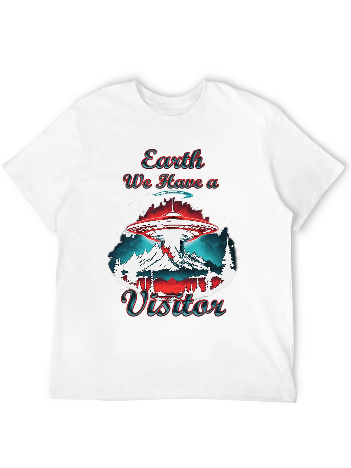 Earth We Have a Visitor Graphic T-Shirt