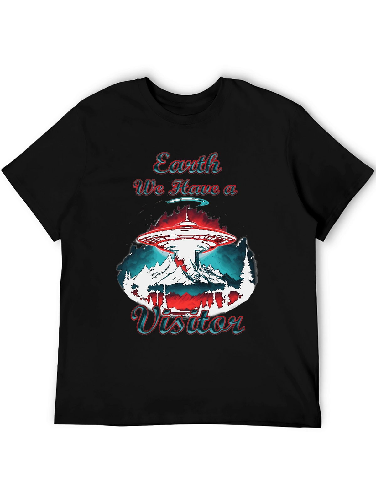 Earth We Have a Visitor Graphic T-Shirt