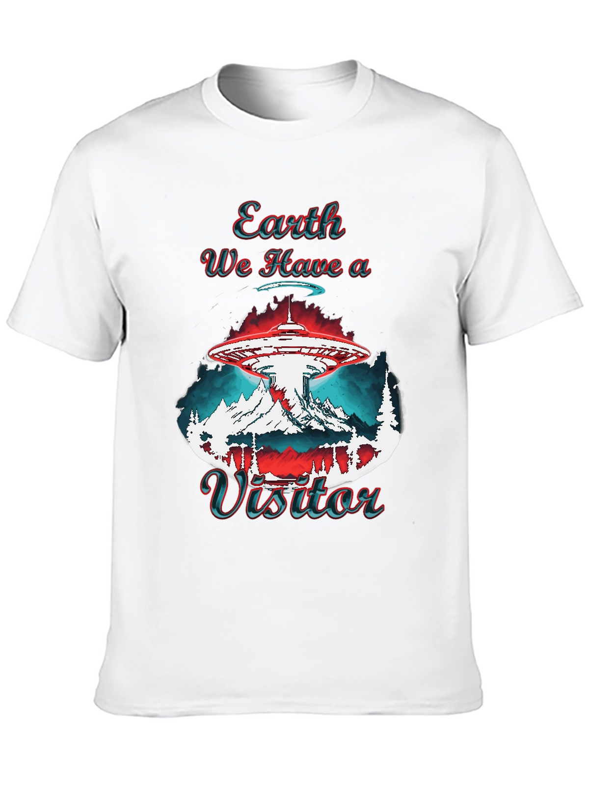 Earth We Have a Visitor Graphic T-Shirt