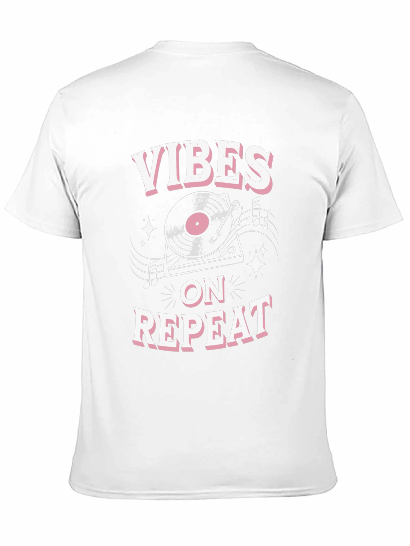 Vibes on Repeat Graphic T-Shirt - Black