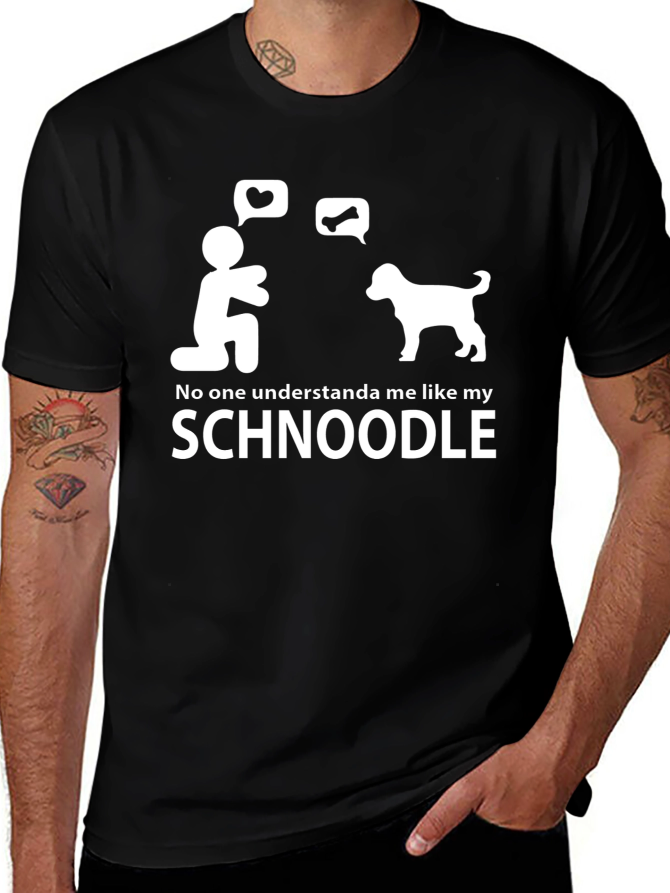 Schnoodle Lover T-Shirt: Dog & Human Connection