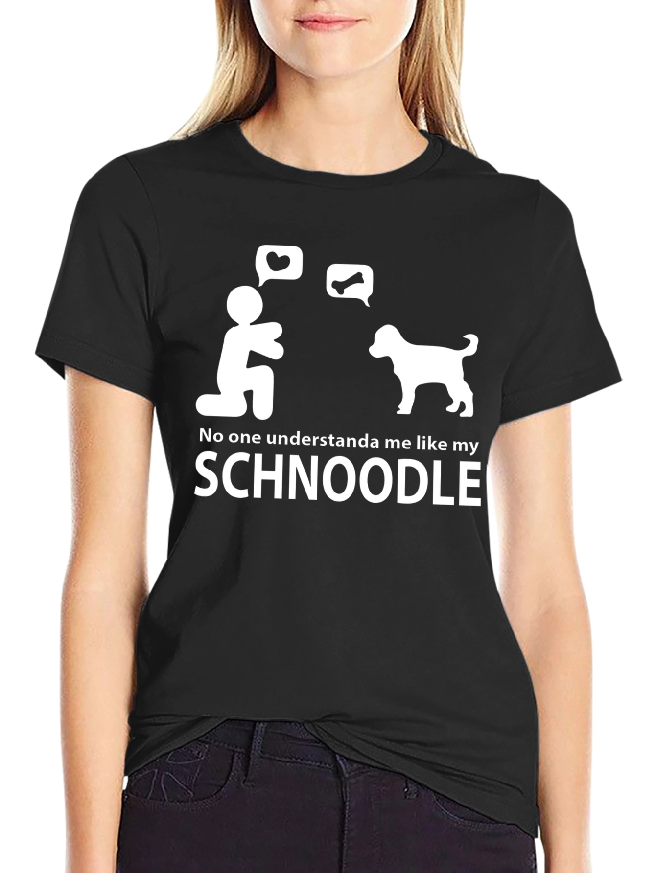 Schnoodle Lover T-Shirt: Dog & Human Connection