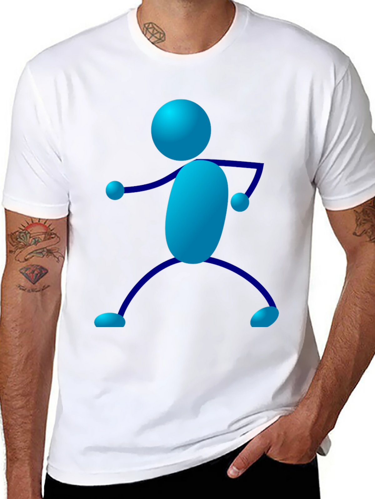 Fun Stick Figure Graphic Tee