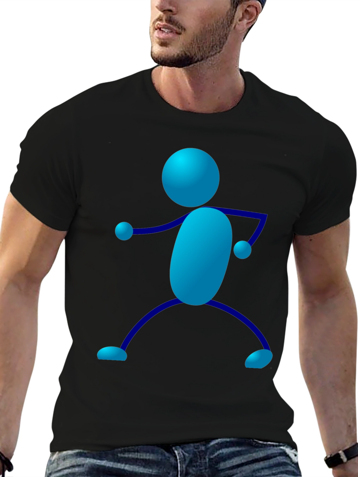Fun Stick Figure Graphic Tee