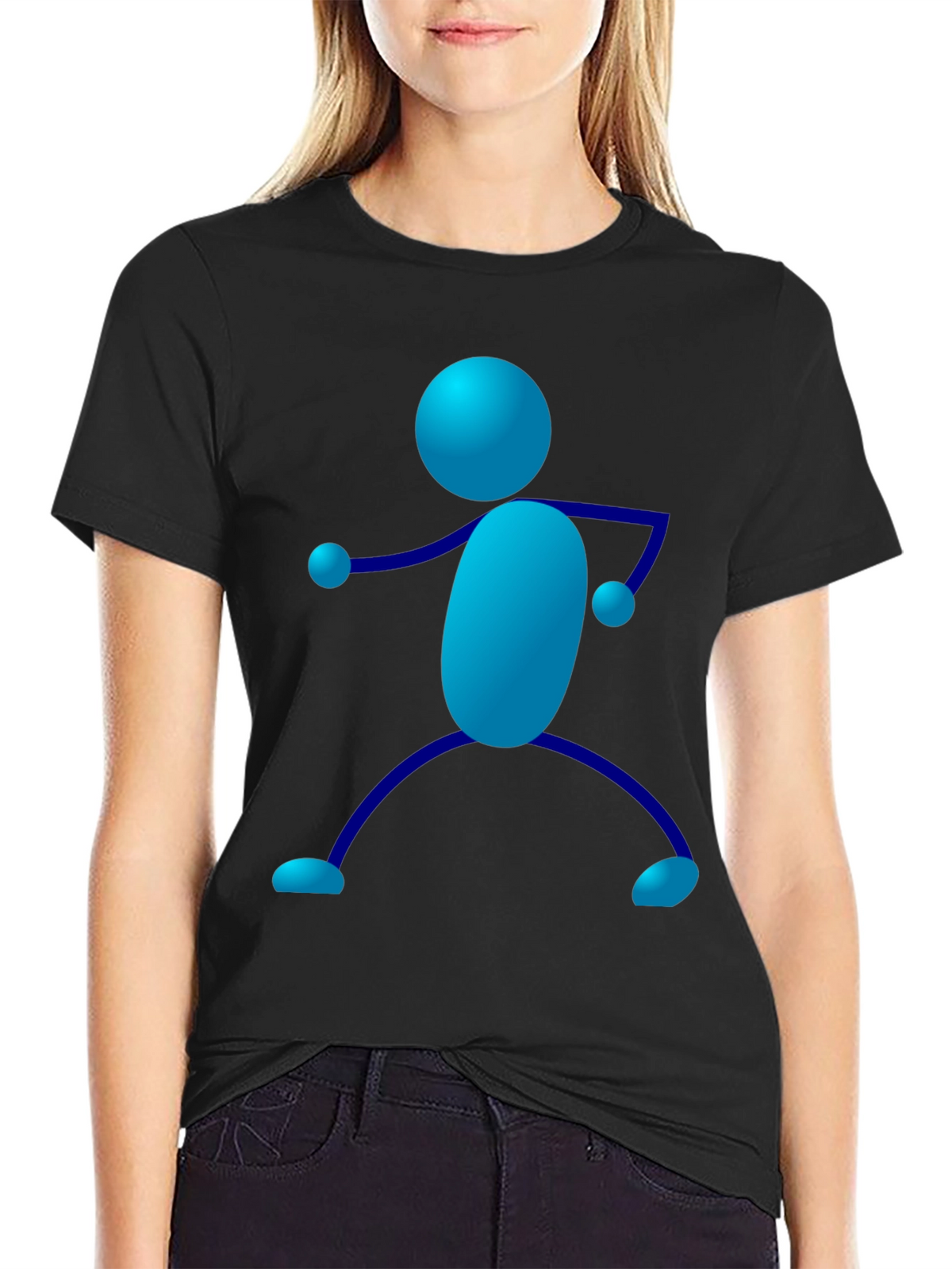 Fun Stick Figure Graphic Tee