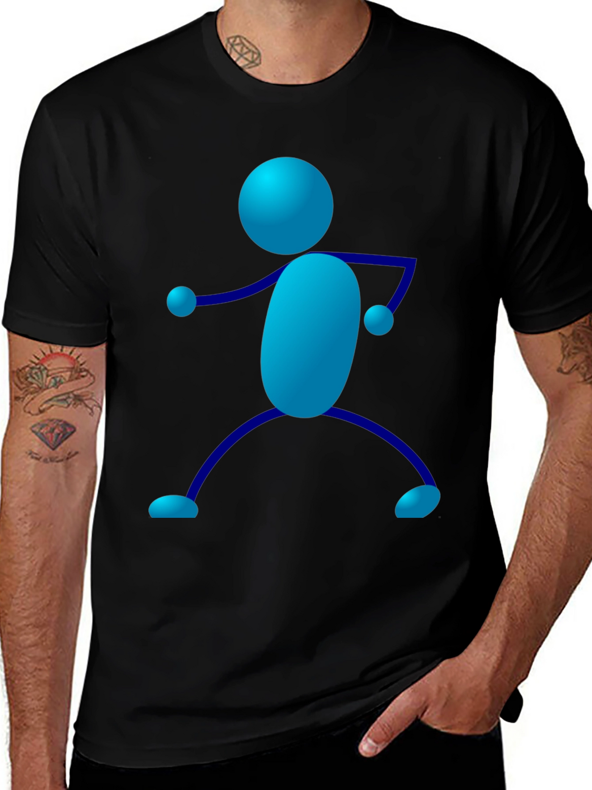 Fun Stick Figure Graphic Tee