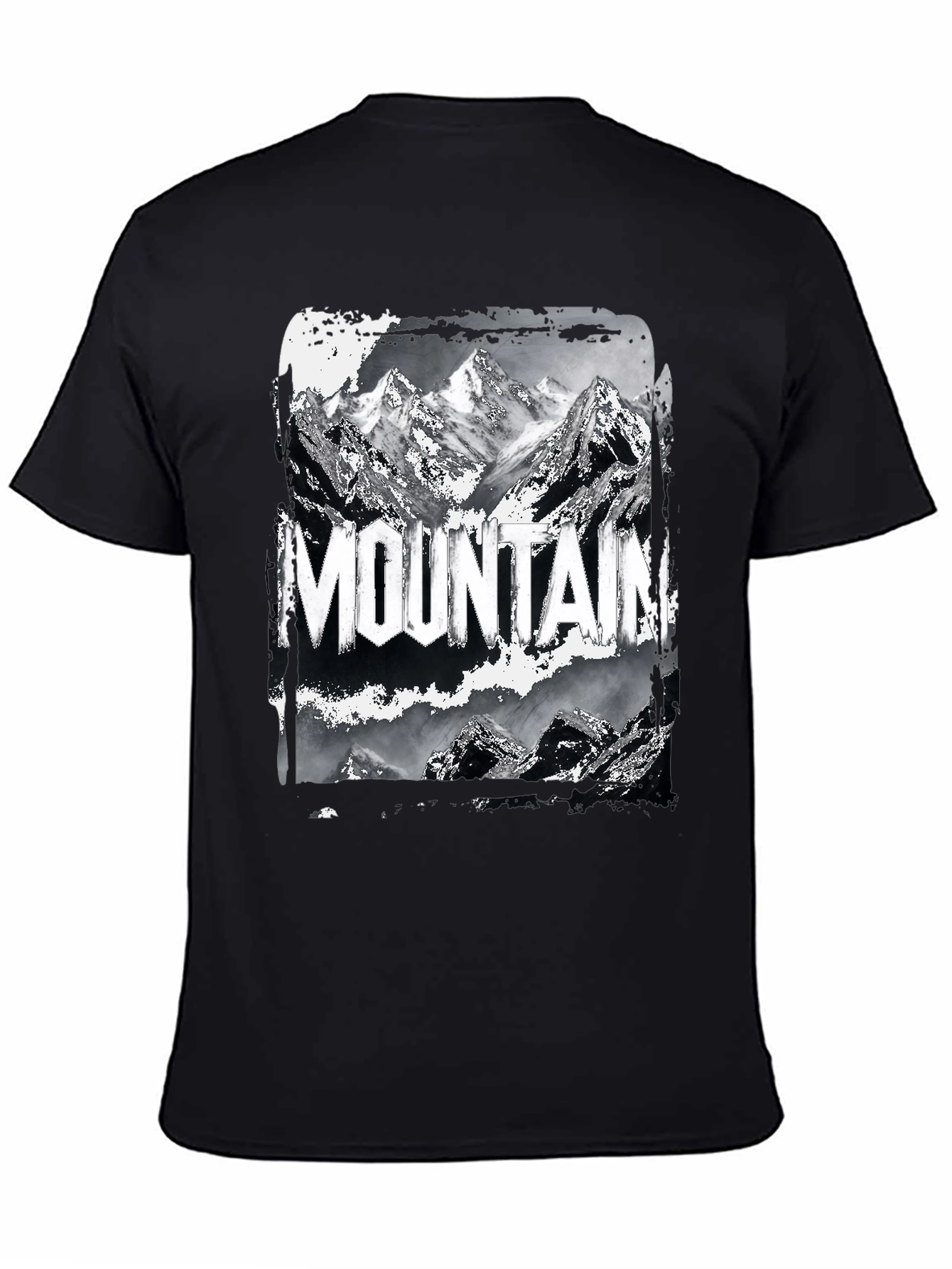 Mountain Graphic Black T-Shirt
