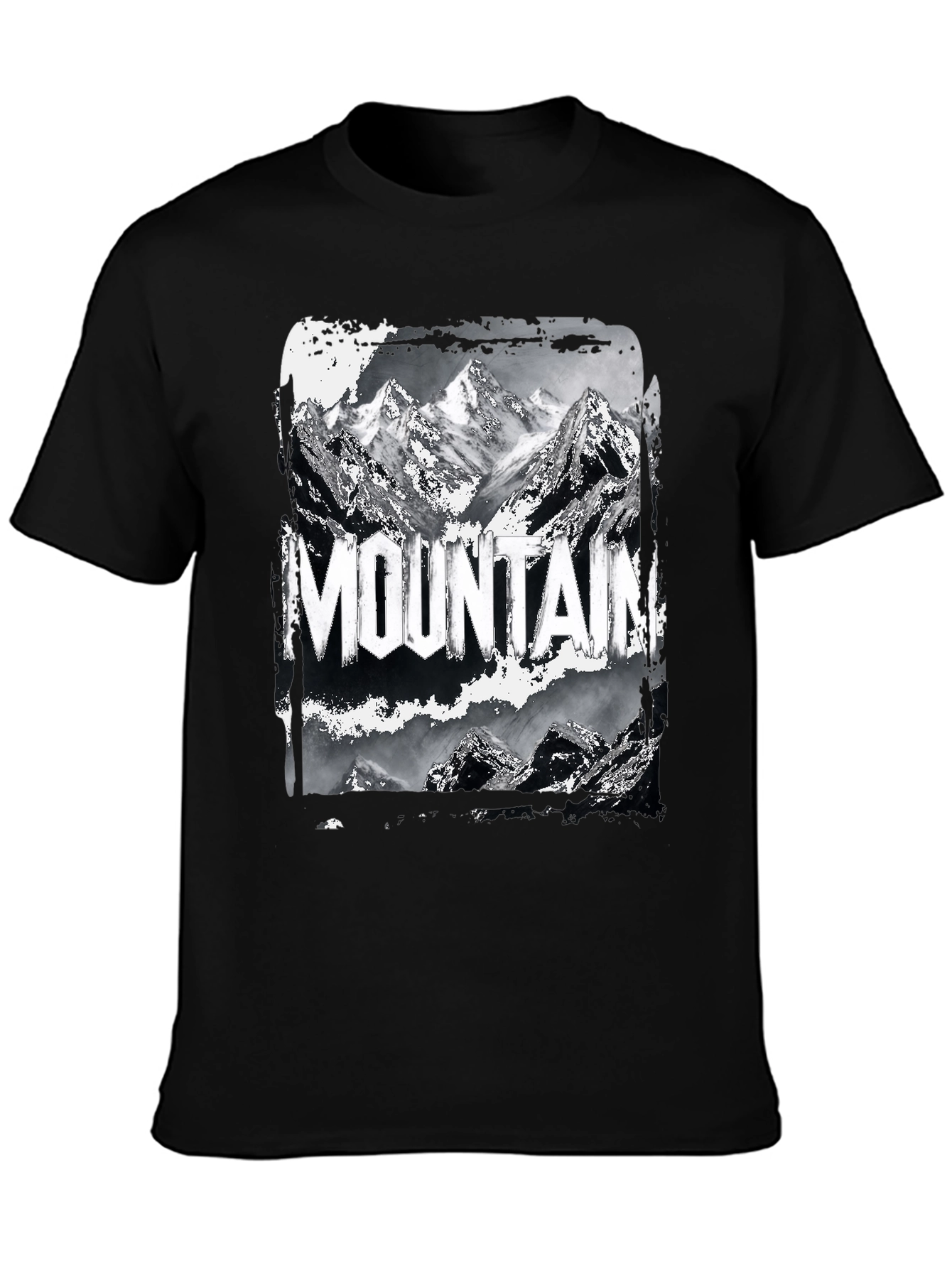 Mountain Graphic Black T-Shirt