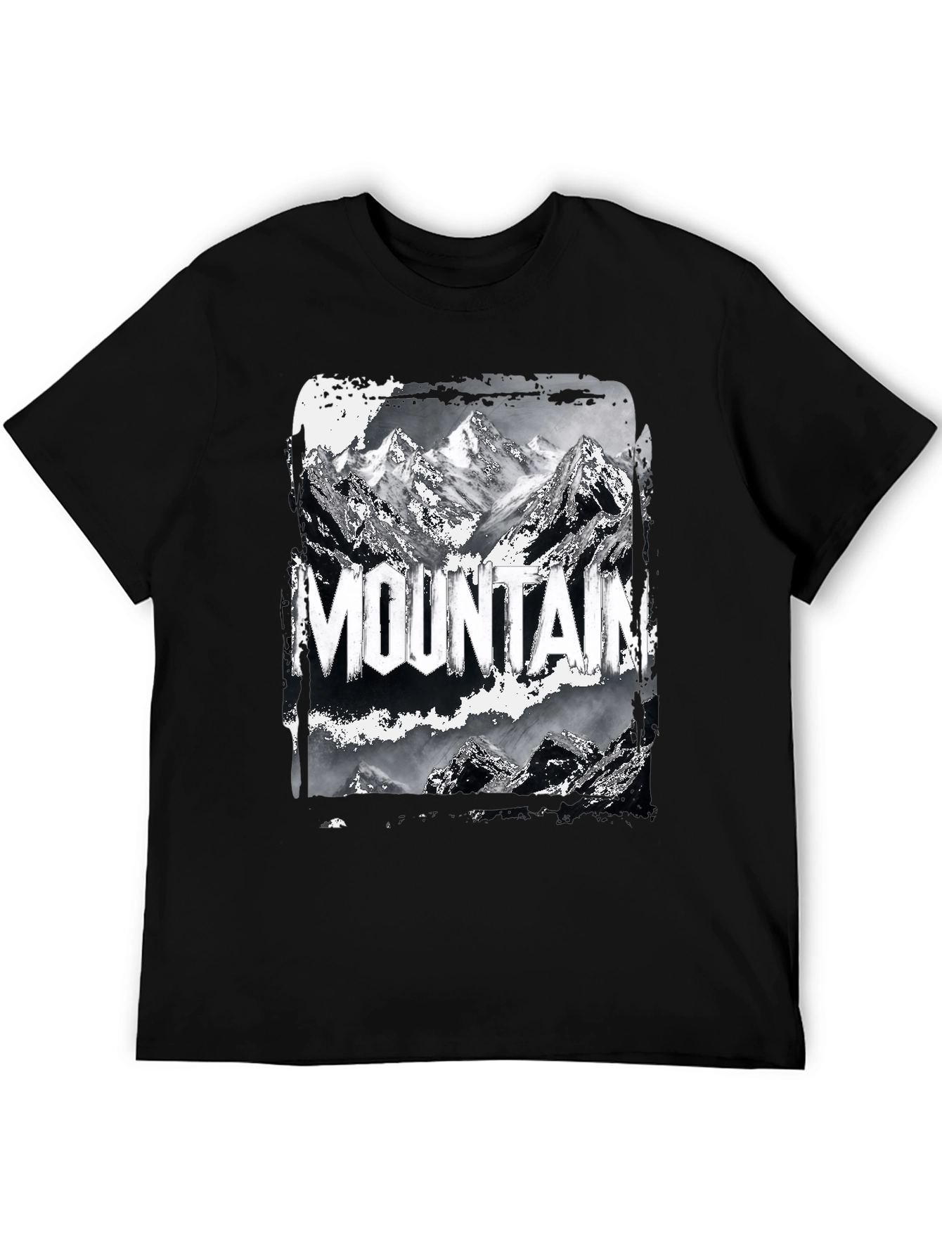 Mountain Graphic Black T-Shirt