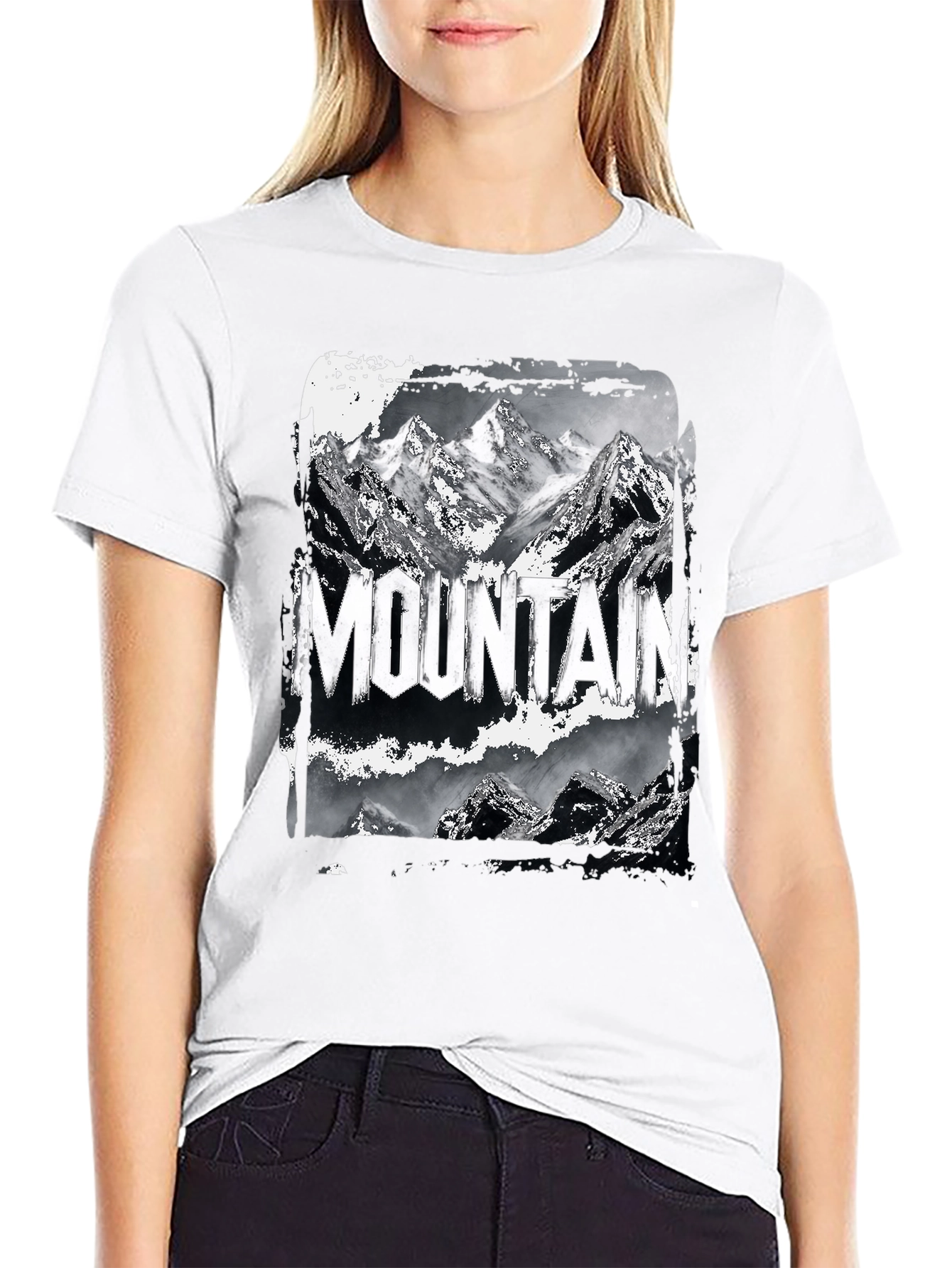 Mountain Graphic Black T-Shirt