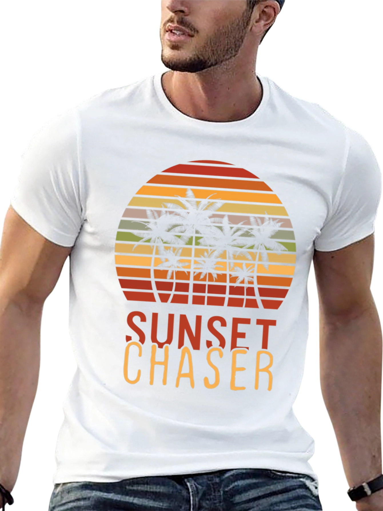 Sunset Chaser Palm Tree Graphic Tee