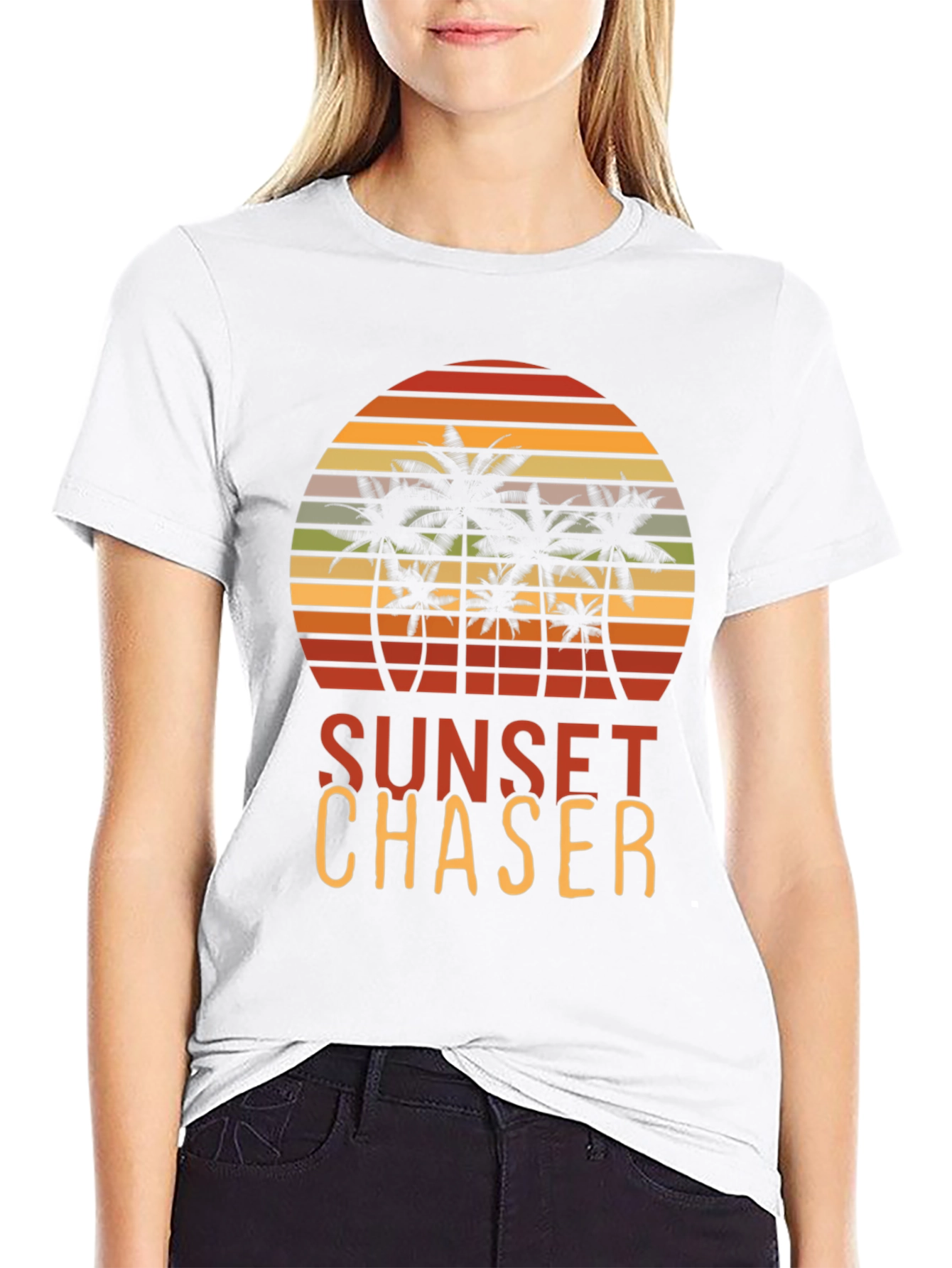 Sunset Chaser Palm Tree Graphic Tee