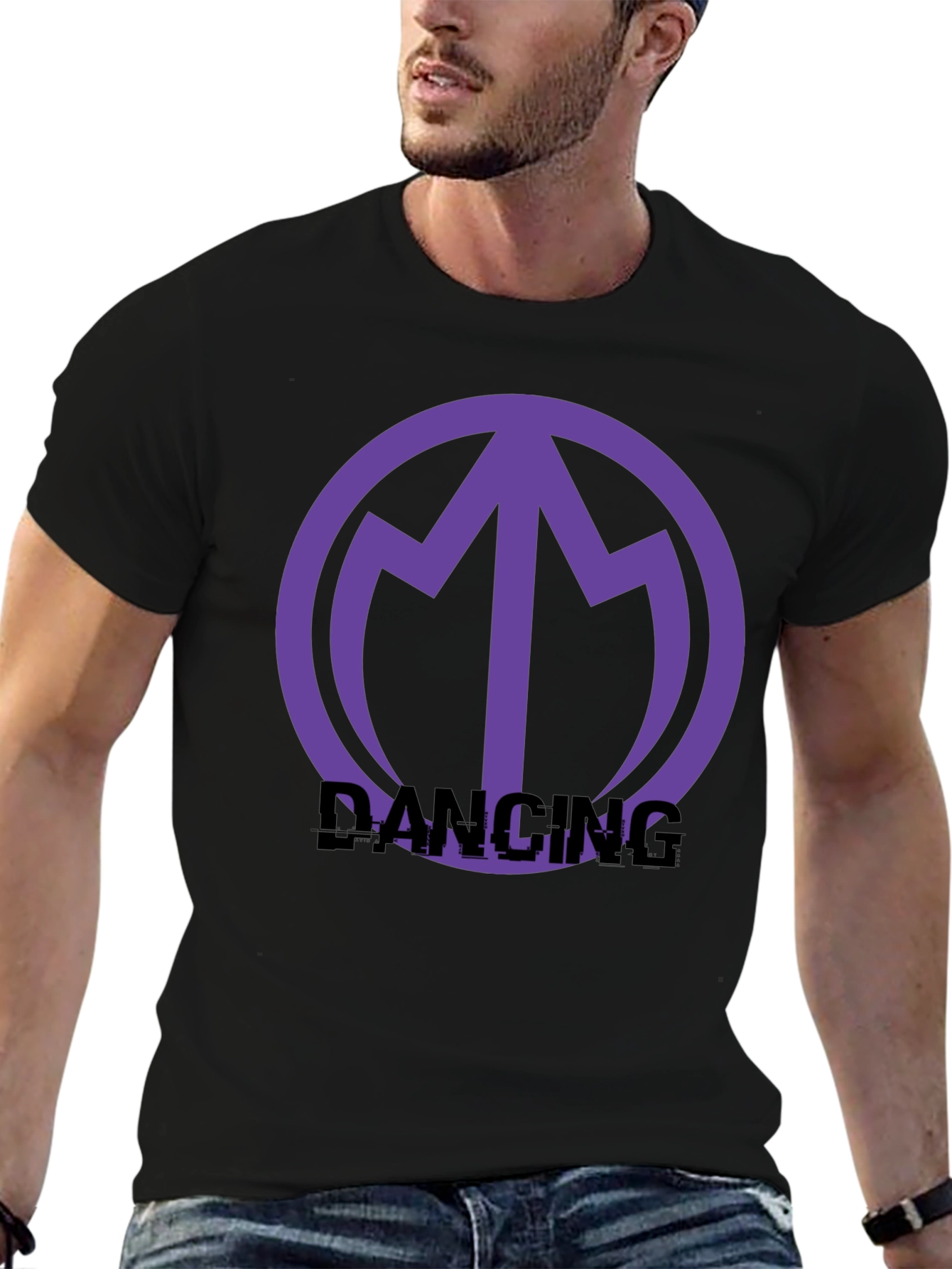 Dancing Logo Graphic Tee - Stylish Comfort