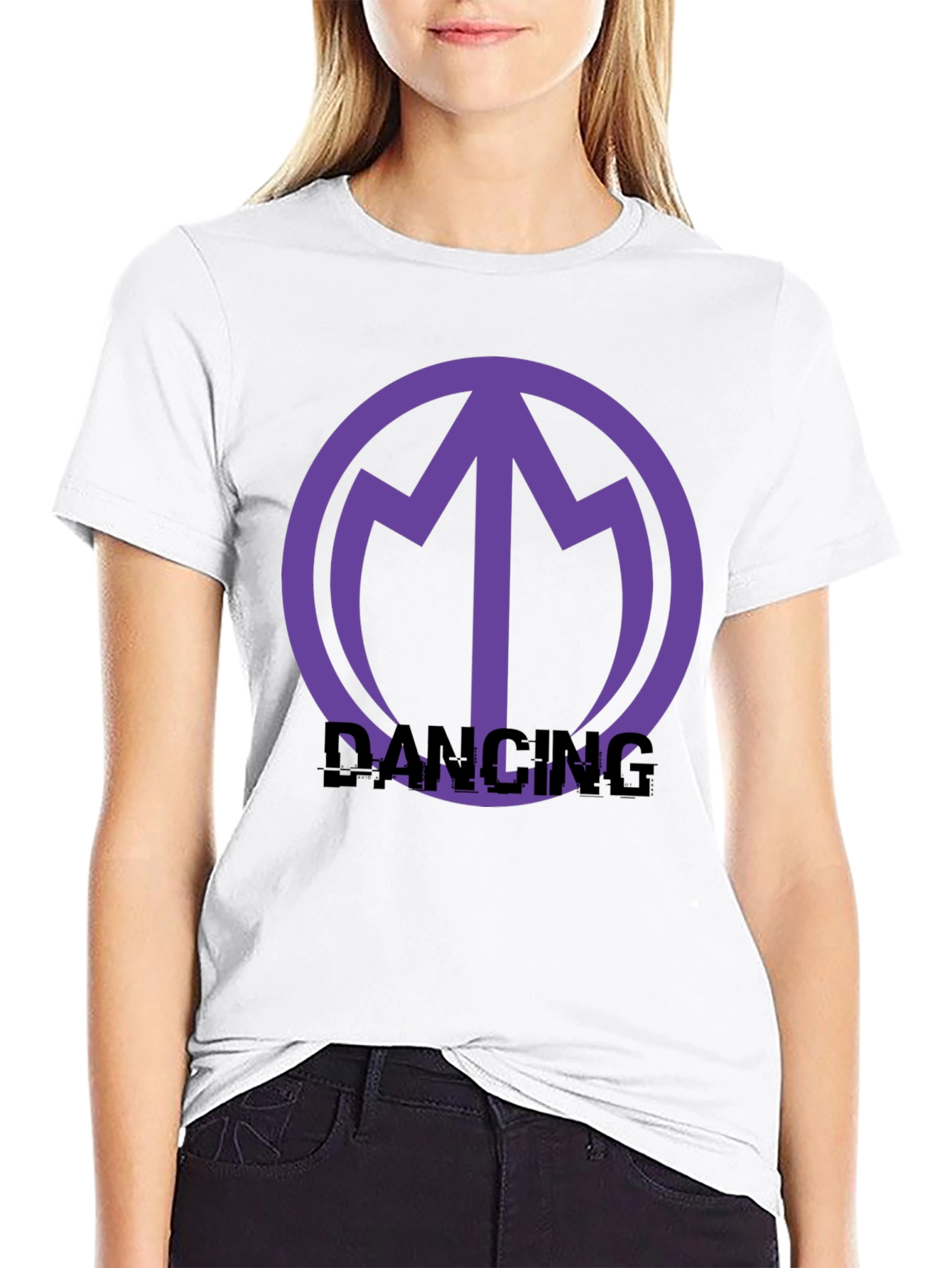 Dancing Logo Graphic Tee - Stylish Comfort