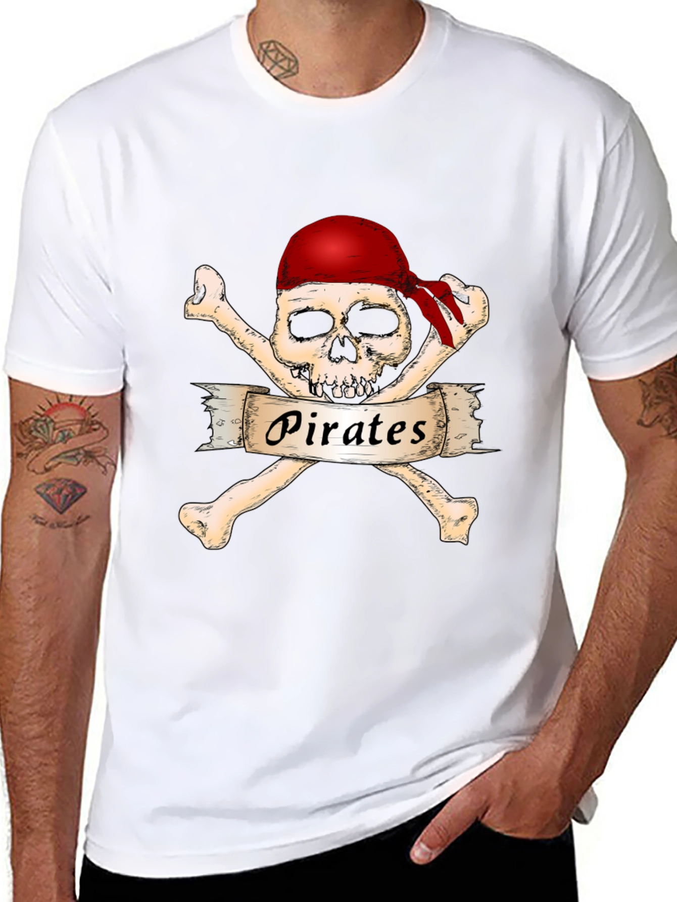 Pirate Skull & Crossbones Graphic Tee