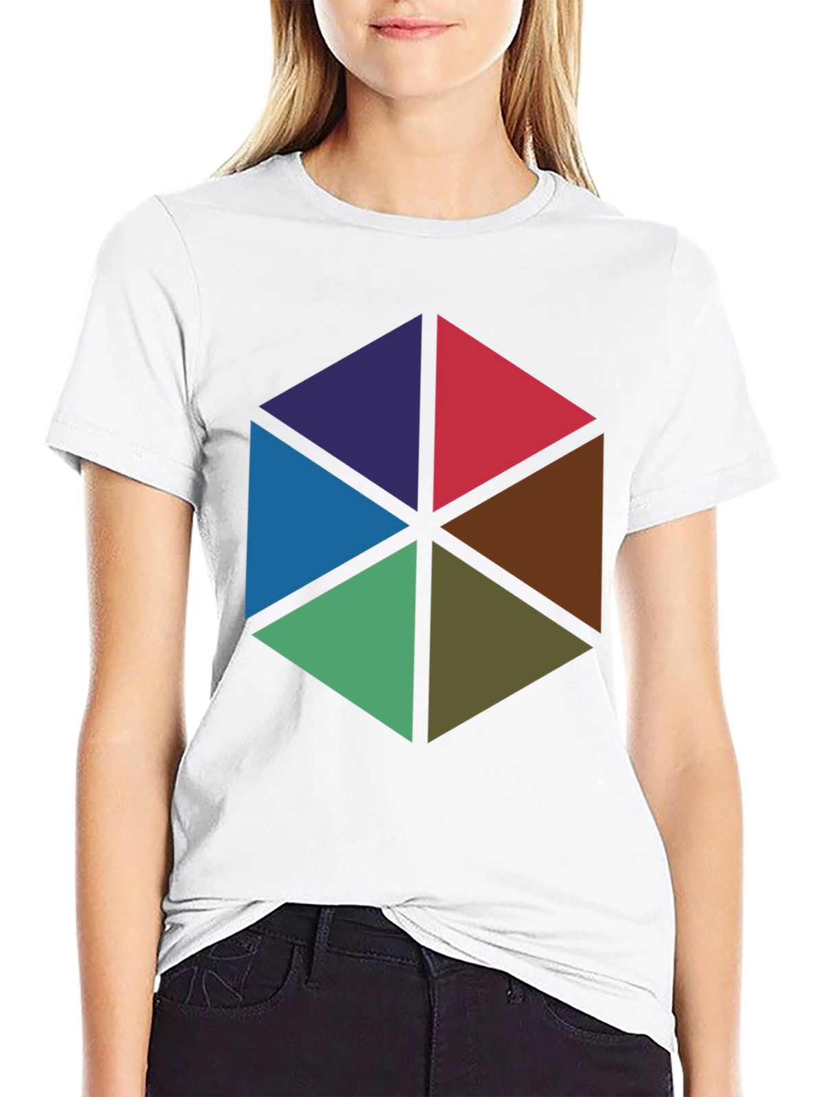 Geometric Triangles T-Shirt - Bold & Modern Design