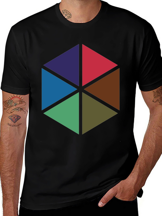 Geometric Triangles T-Shirt - Bold & Modern Design