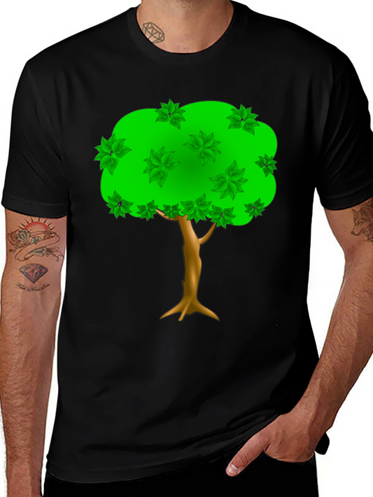 Natures Embrace Tee: Tree Graphic Black T-Shirt