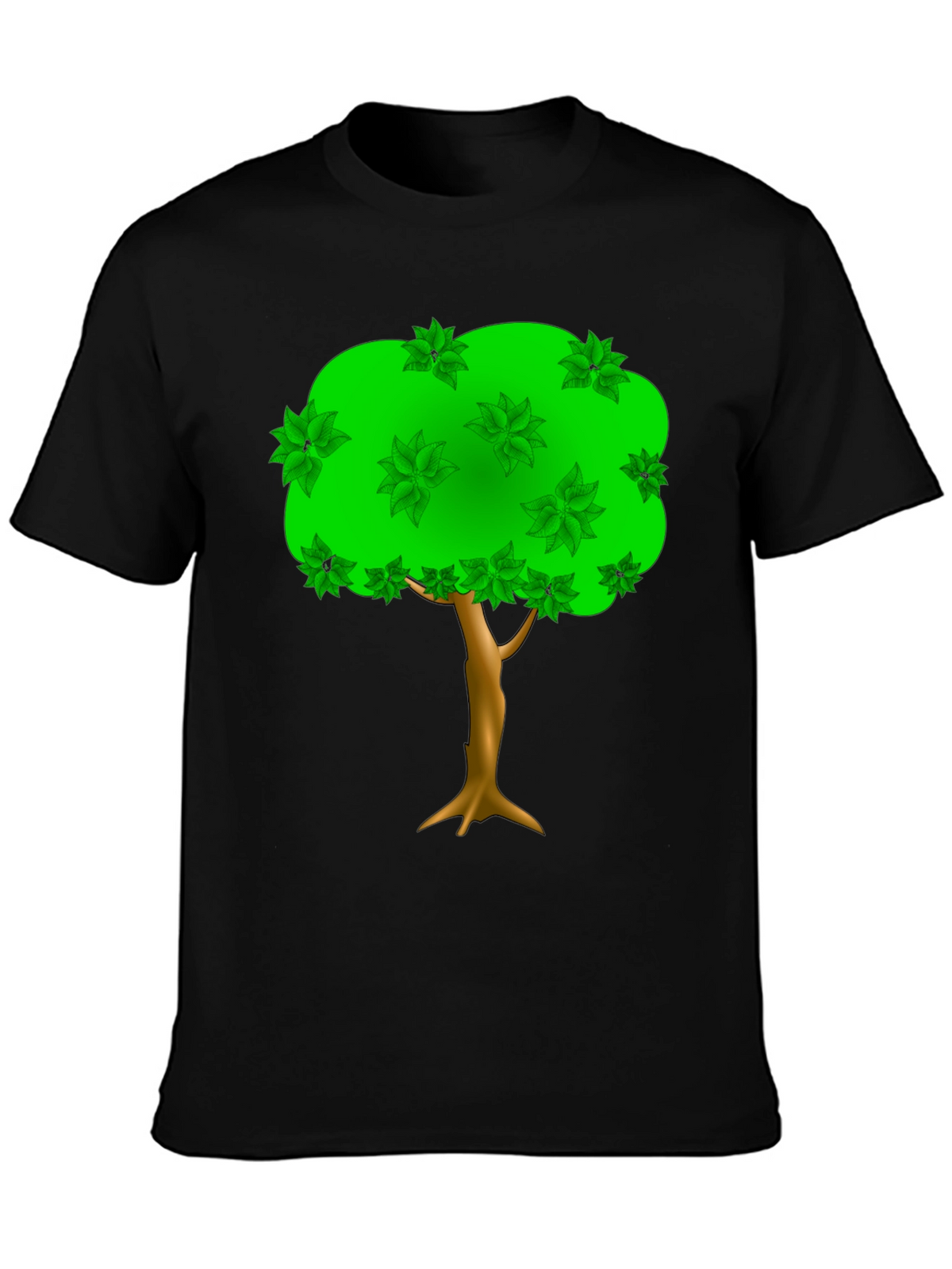 Natures Embrace Tee: Tree Graphic Black T-Shirt