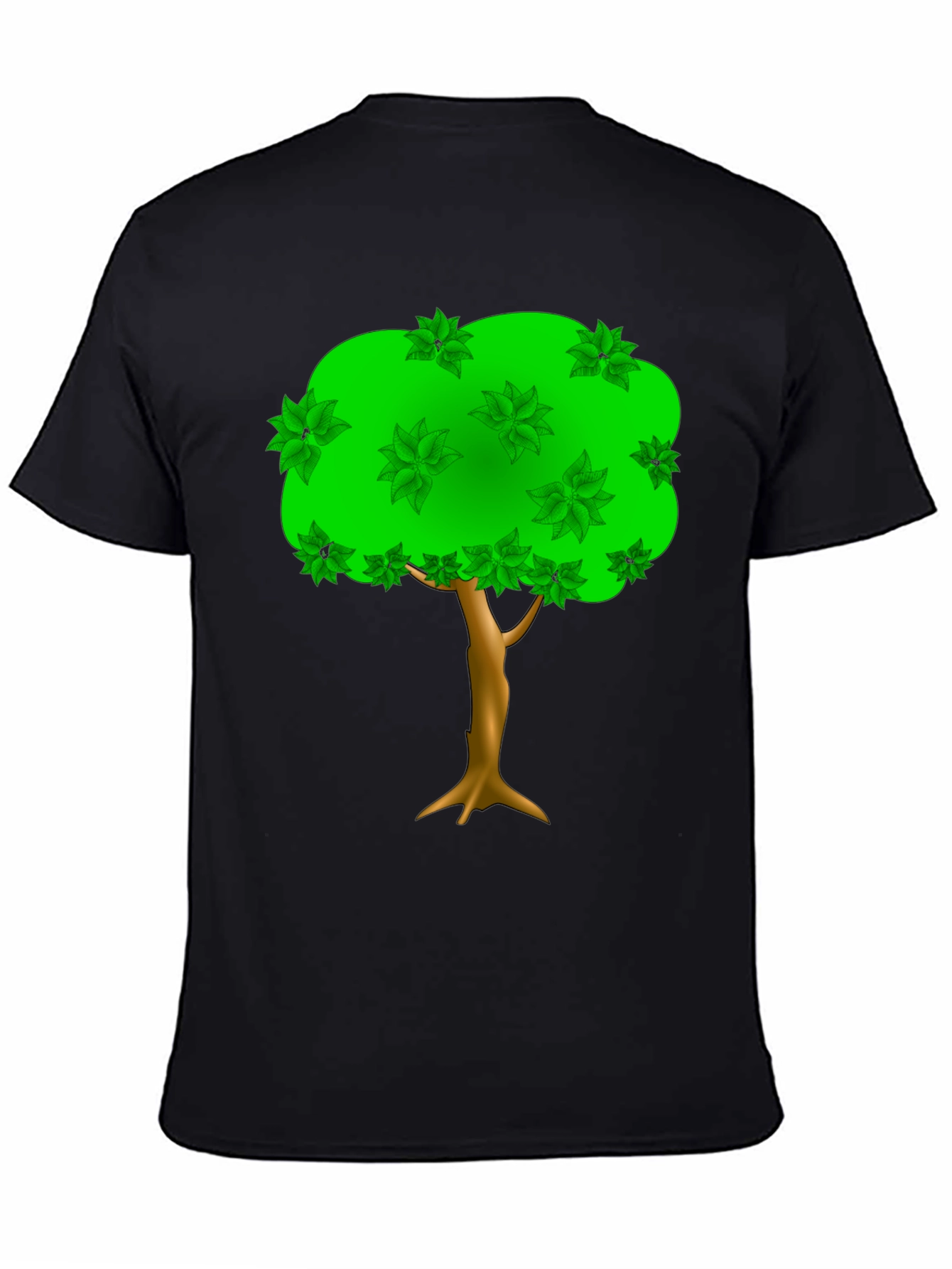 Natures Embrace Tee: Tree Graphic Black T-Shirt