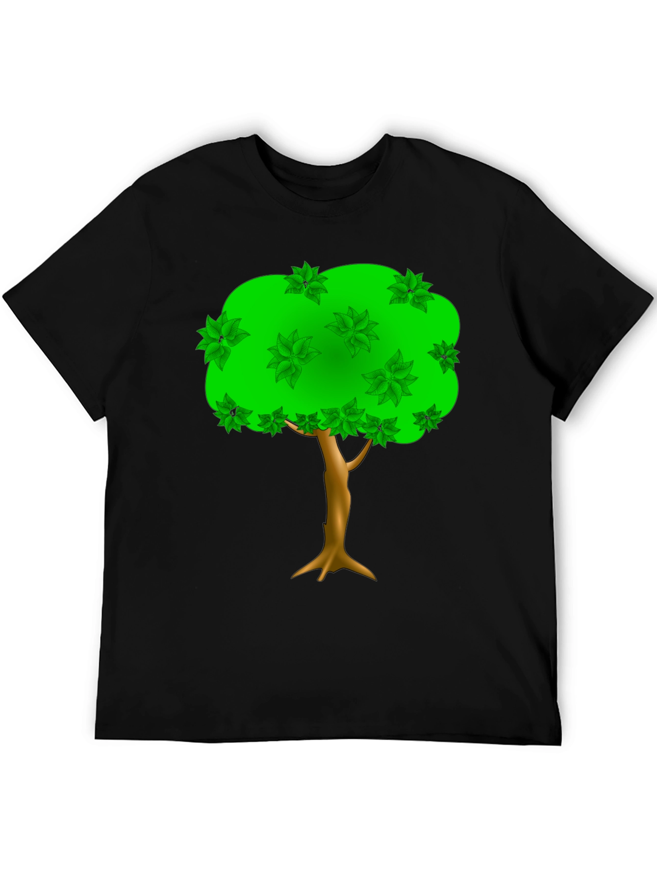 Natures Embrace Tee: Tree Graphic Black T-Shirt