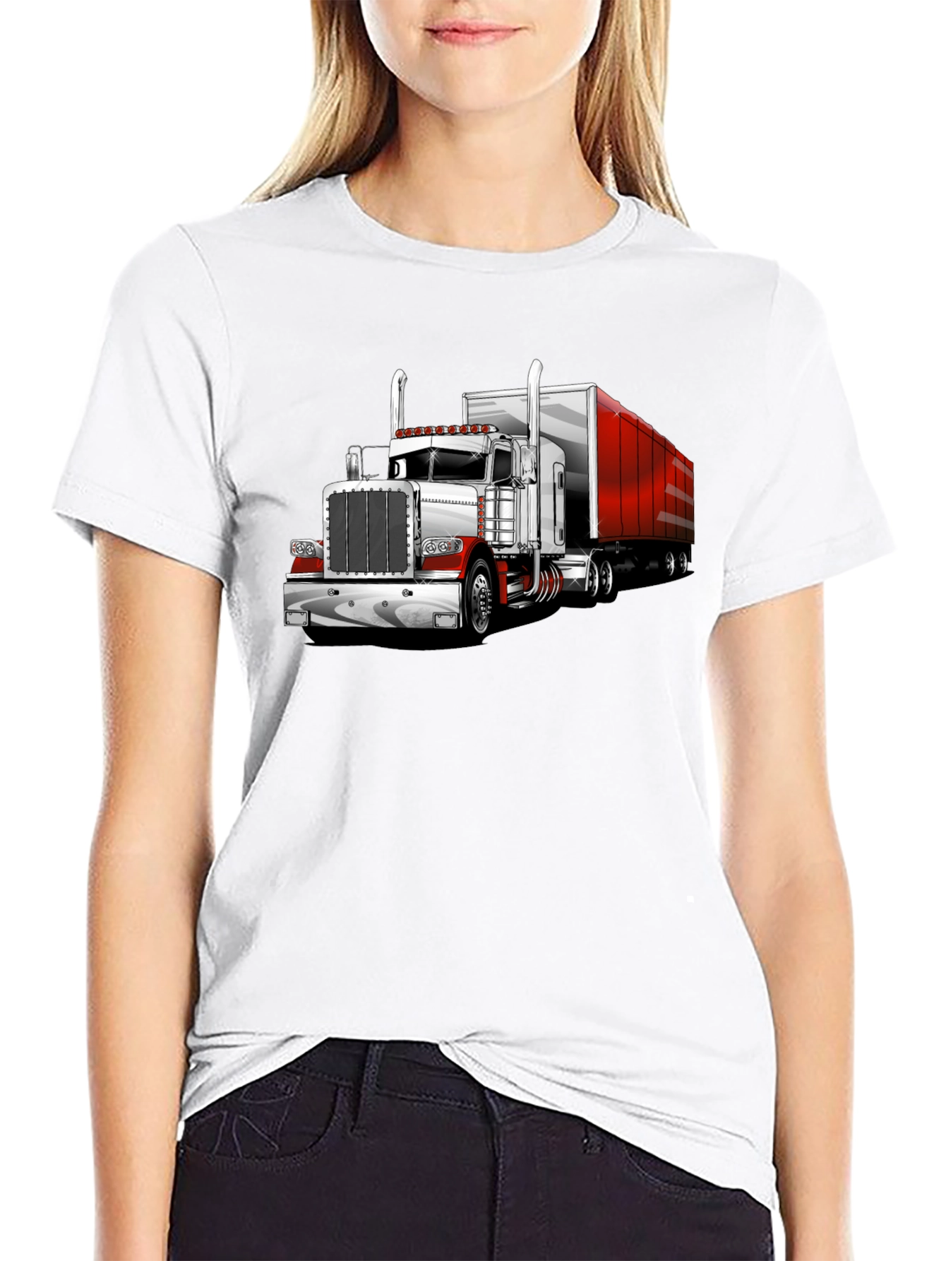 Truck Graphic Tee - Black Cotton