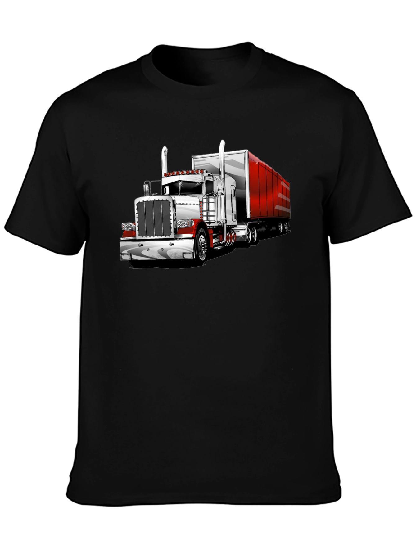 Truck Graphic Tee - Black Cotton