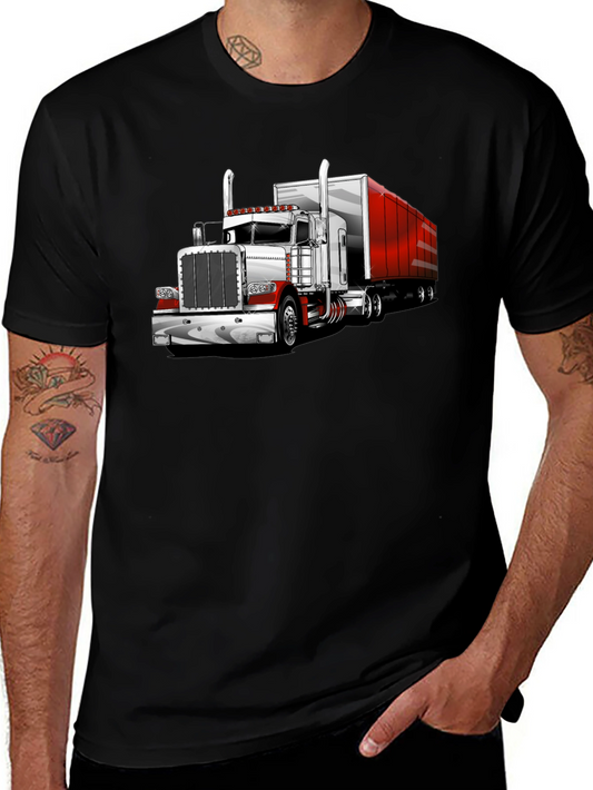 Truck Graphic Tee - Black Cotton