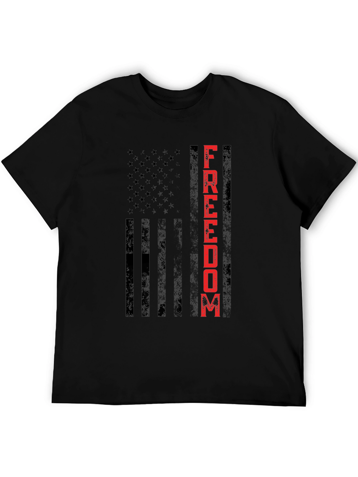 Freedom Flag Graphic Tee - Patriotic Design