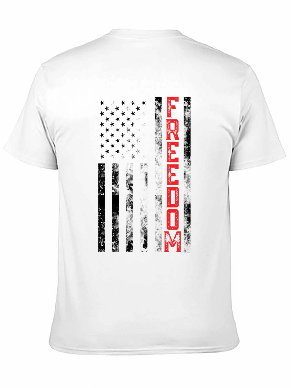Freedom Flag Graphic Tee - Patriotic Design