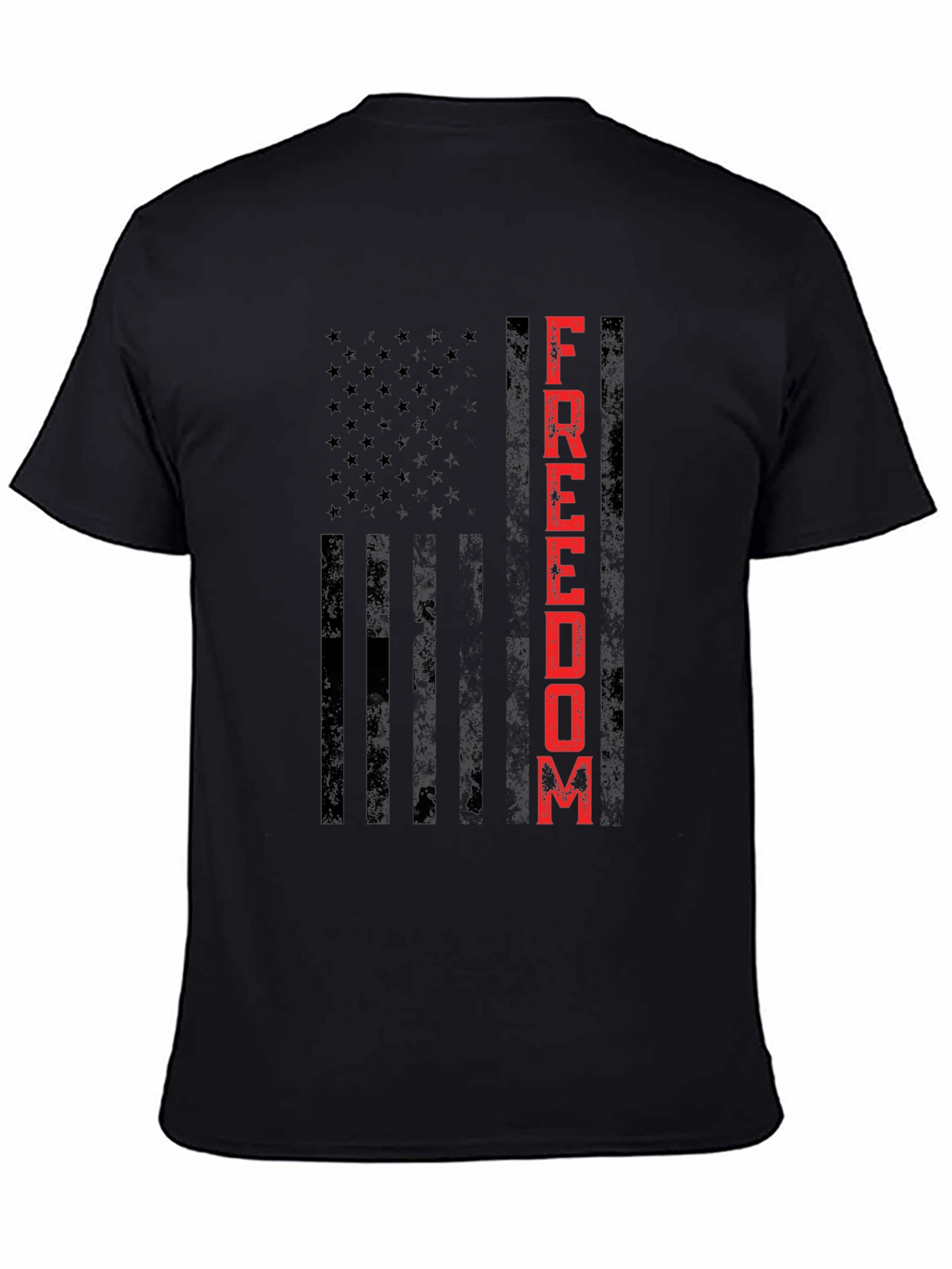Freedom Flag Graphic Tee - Patriotic Design