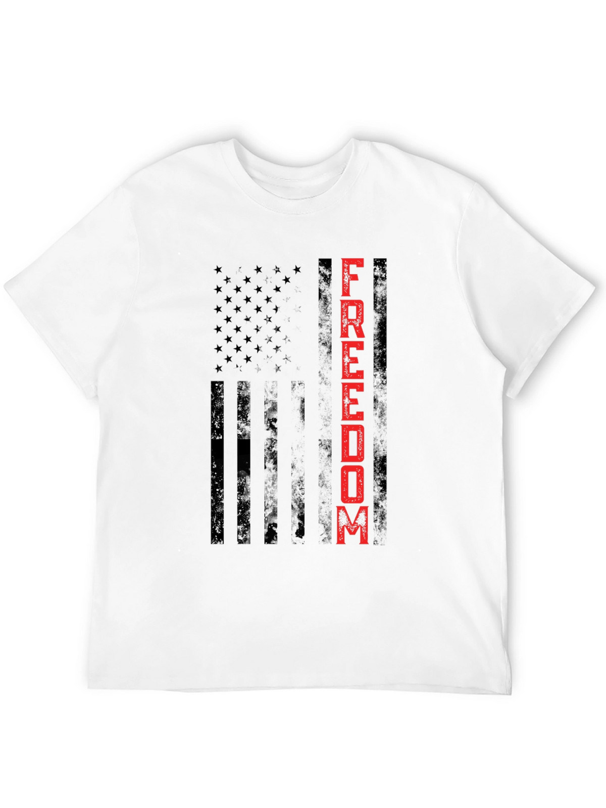 Freedom Flag Graphic Tee - Patriotic Design