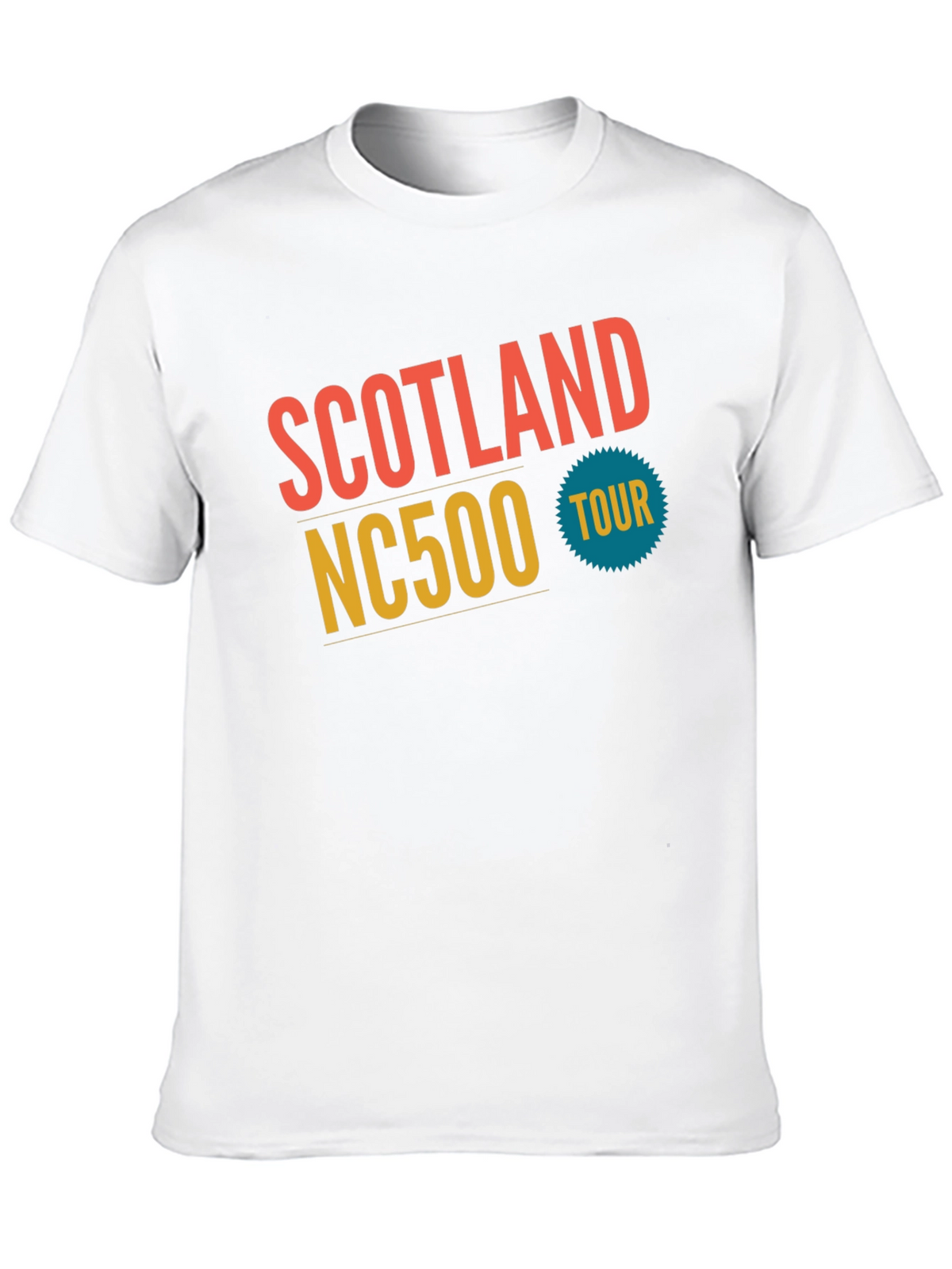 Scotland NC500 Tour Black Graphic T-Shirt