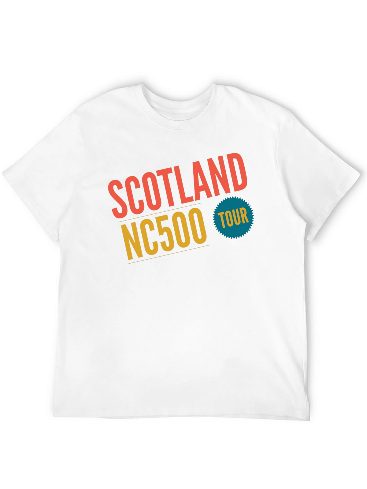Scotland NC500 Tour Black Graphic T-Shirt