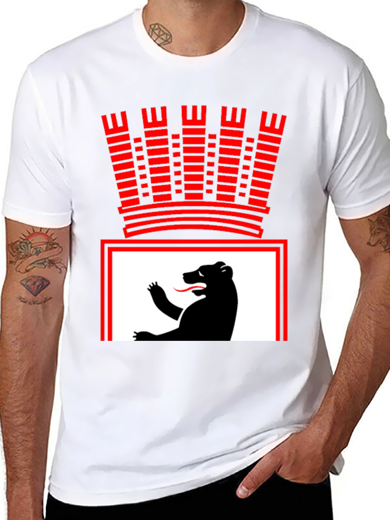 Berlin Bear Crest T-Shirt - Classic Graphic Tee