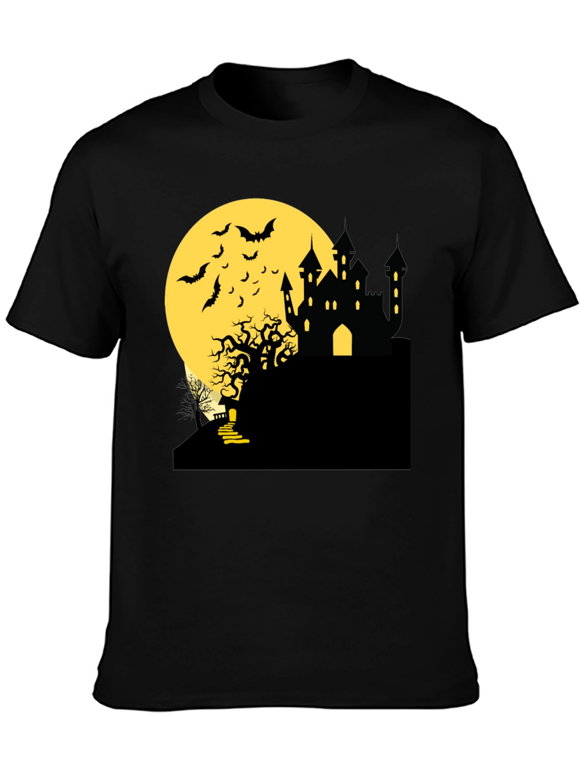 Halloween Castle Moon T-Shirt