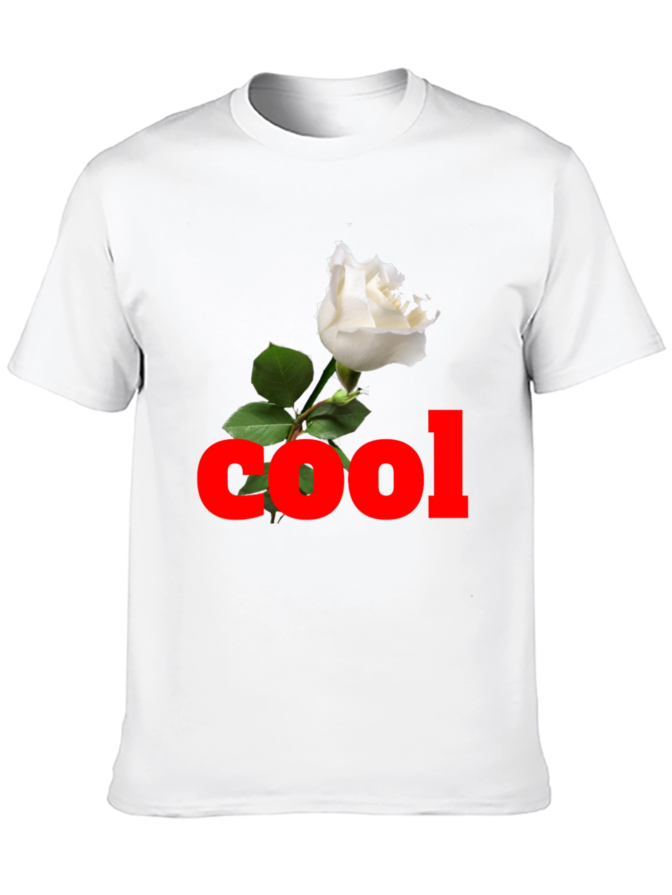 Cool Rose Black T-Shirt