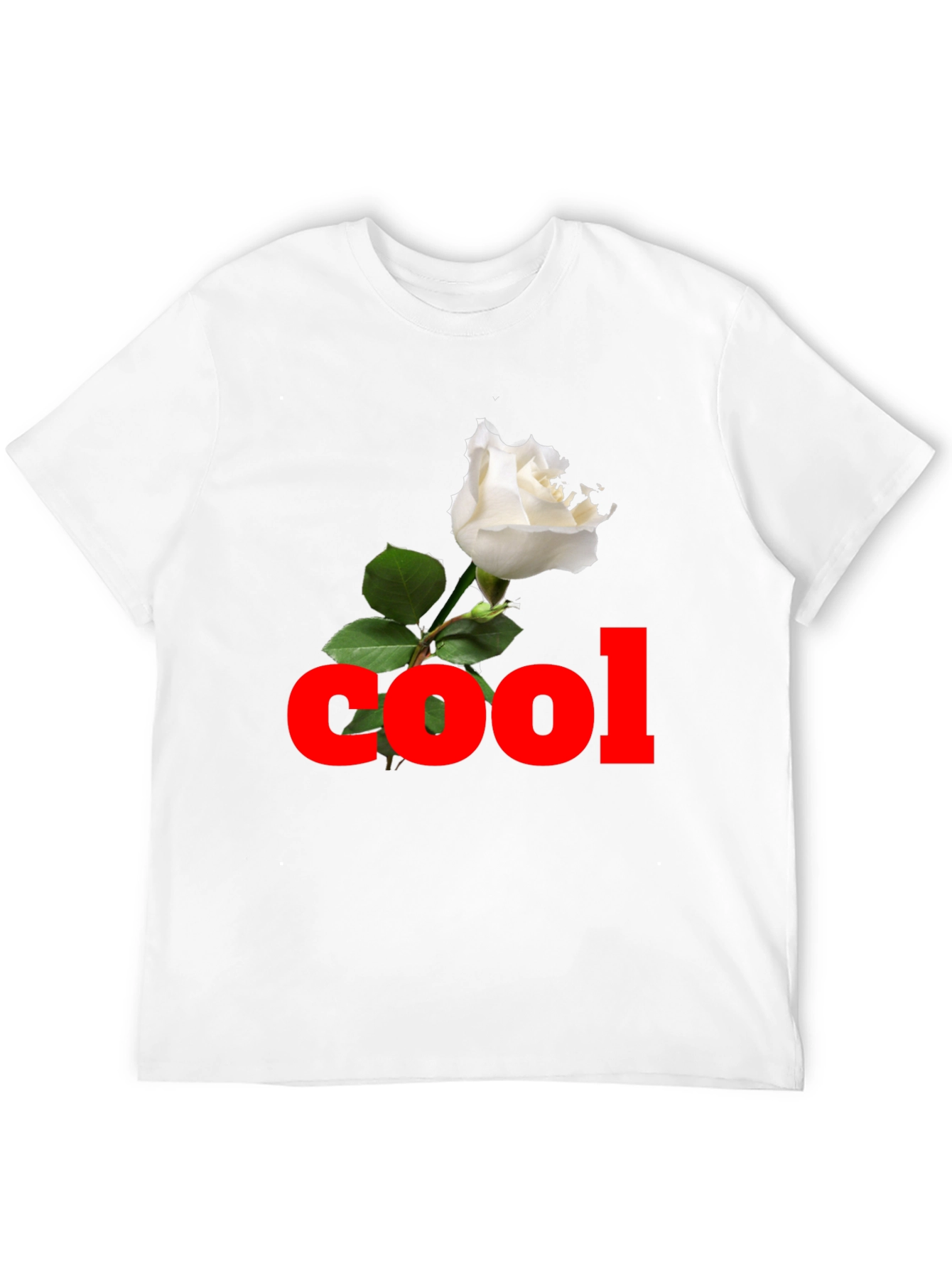 Cool Rose Black T-Shirt